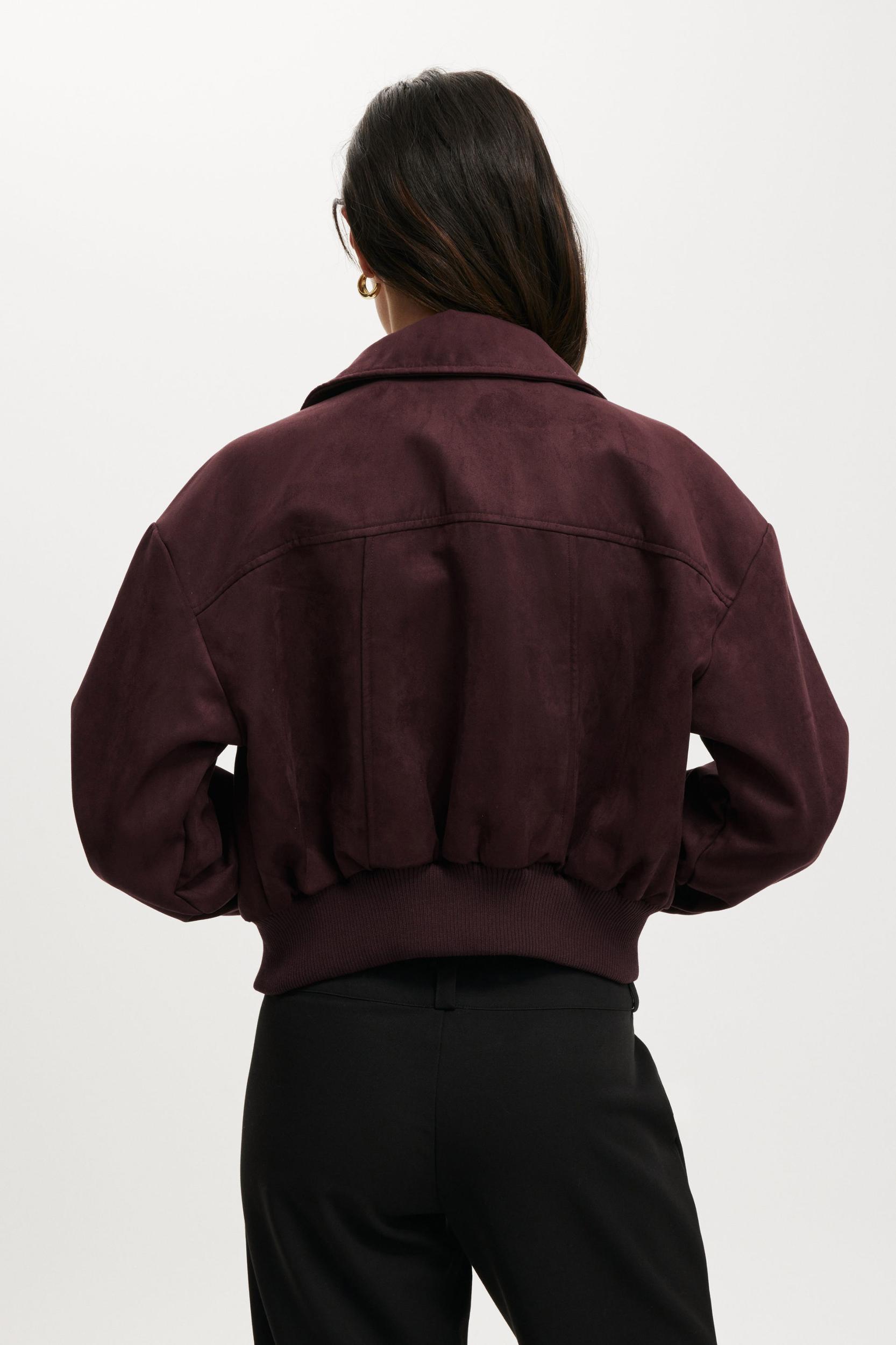Sophie Faux Suede Bomber Product Image