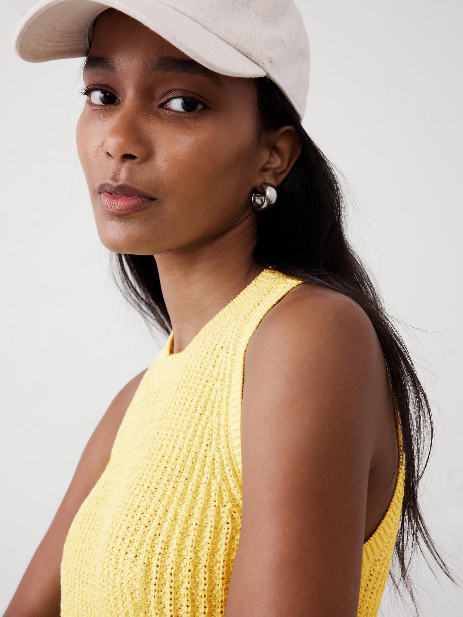 Textured Ribbed Sweater Tank Product Image