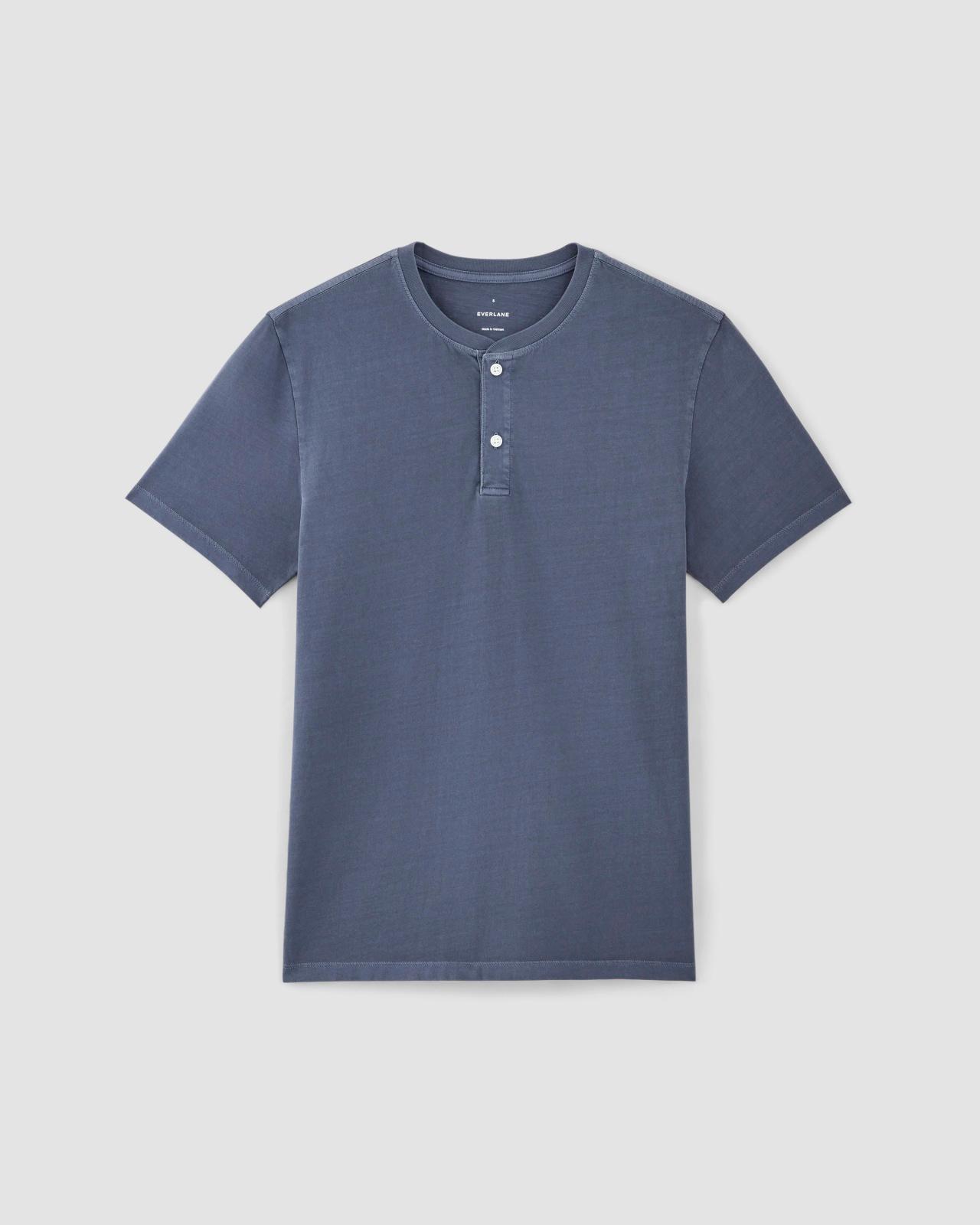 The Essential Organic Garment-Dyed Henley Product Image