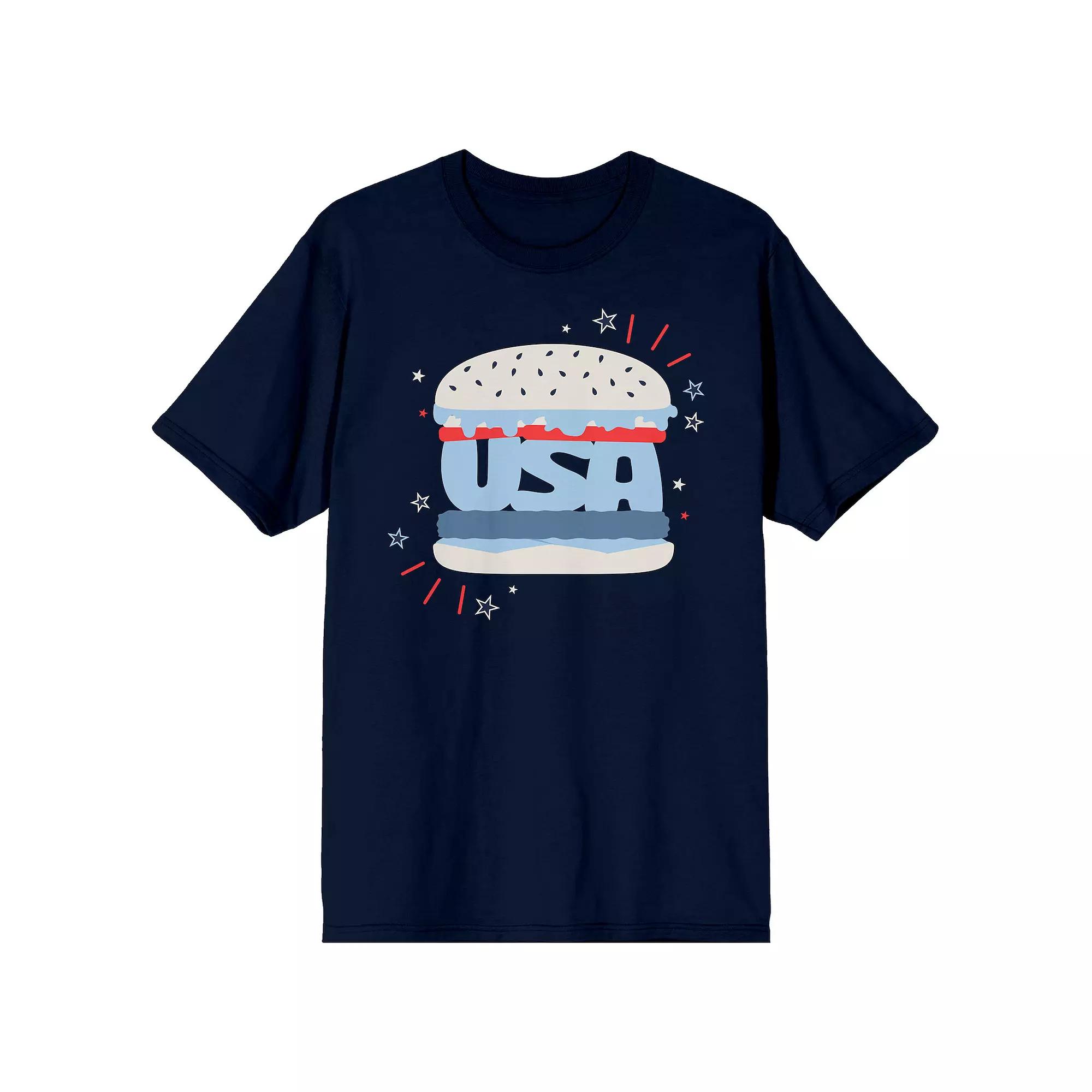 Men's Americana USA Hamburger Tee,  Product Image