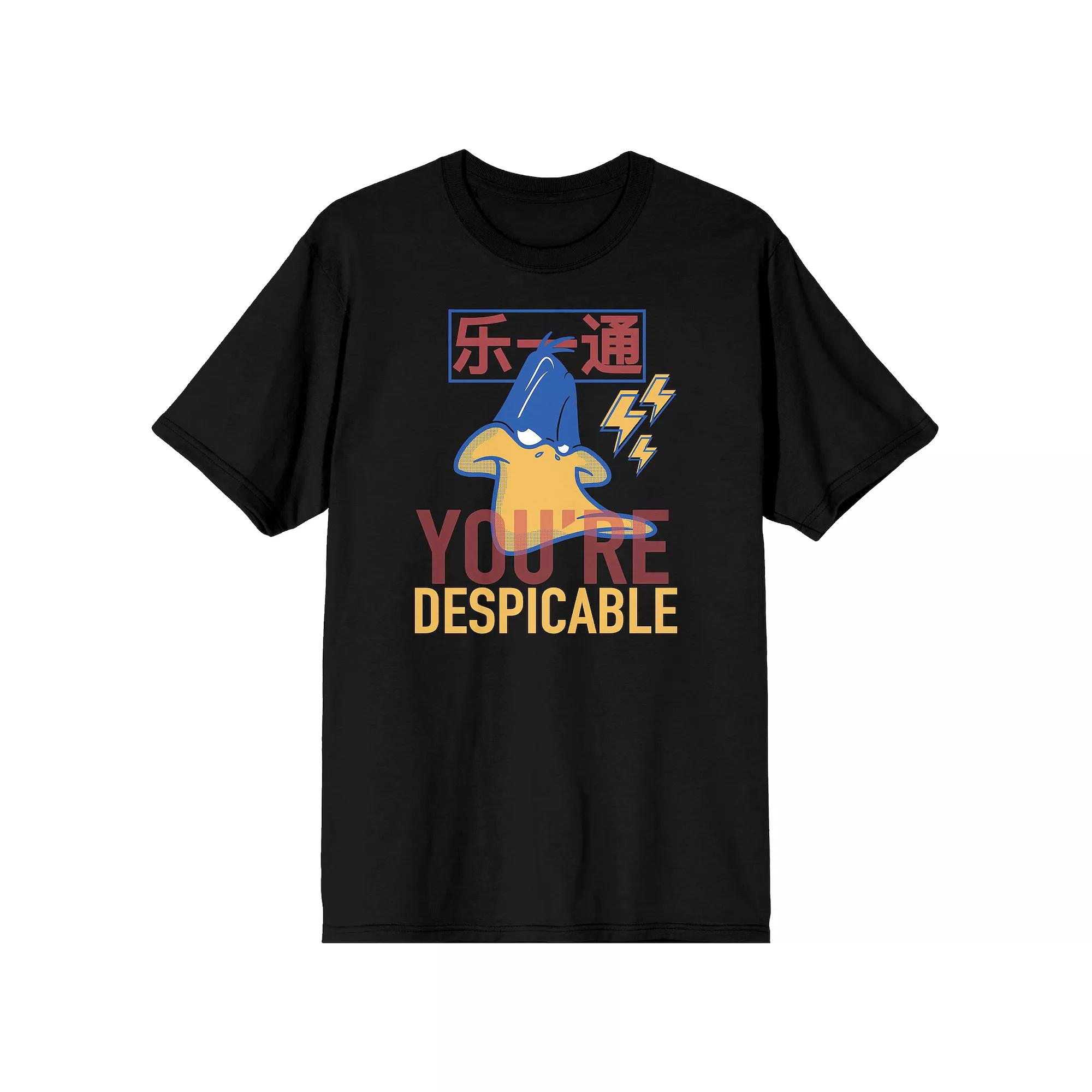 Men's Looney Tunes Daffy Duck Tee, Size: Large, Black Product Image