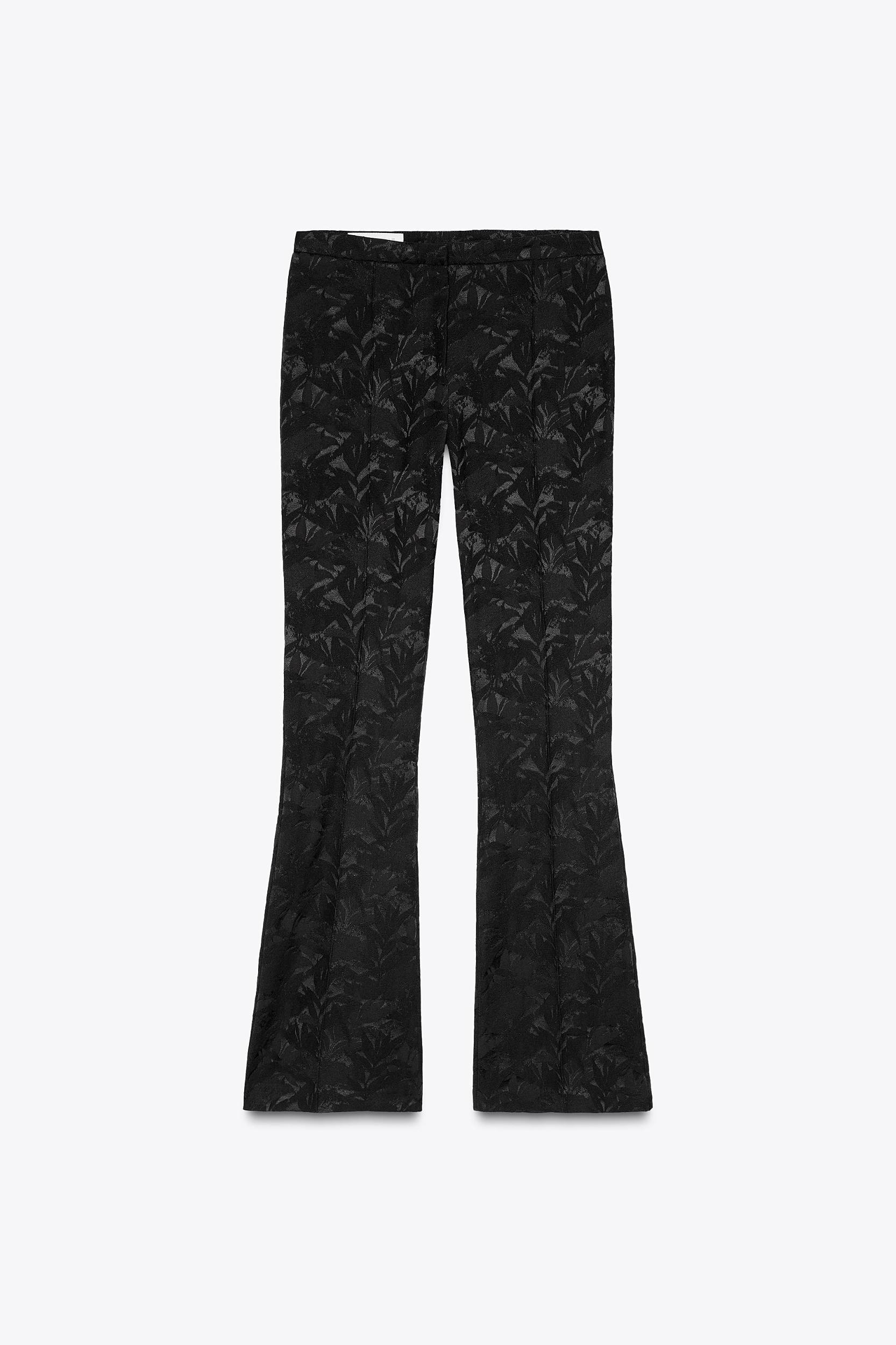 JACQUARD SEAM DETAIL PANTS Product Image