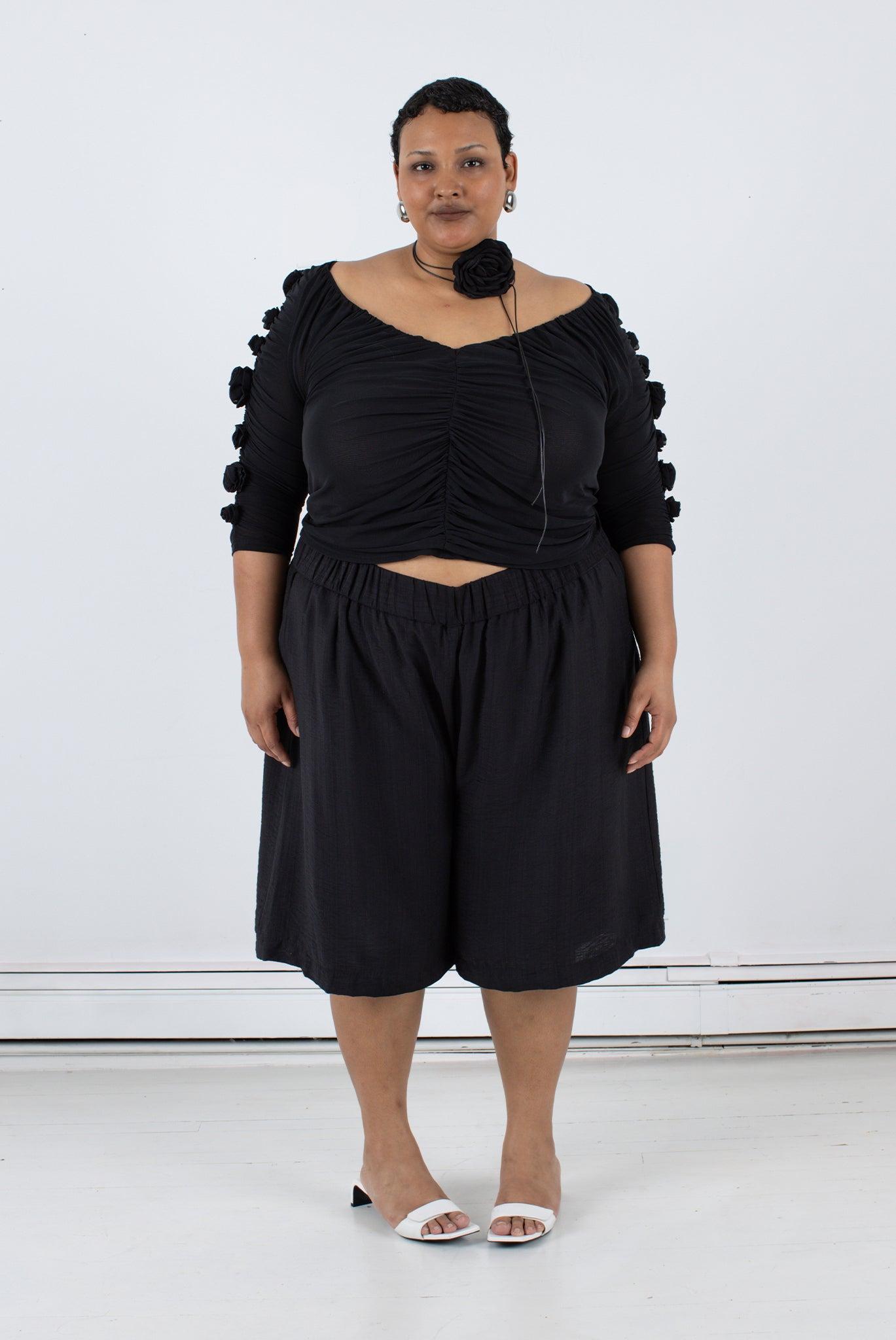 Rose Top - Black Product Image