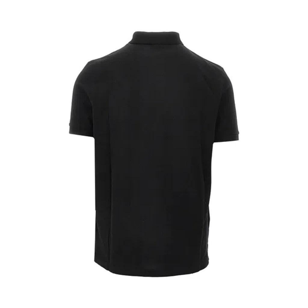 STONE ISLAND Mens Black Brand-patch Regular-fit Stretch-cotton Polo Shirt Xl Product Image