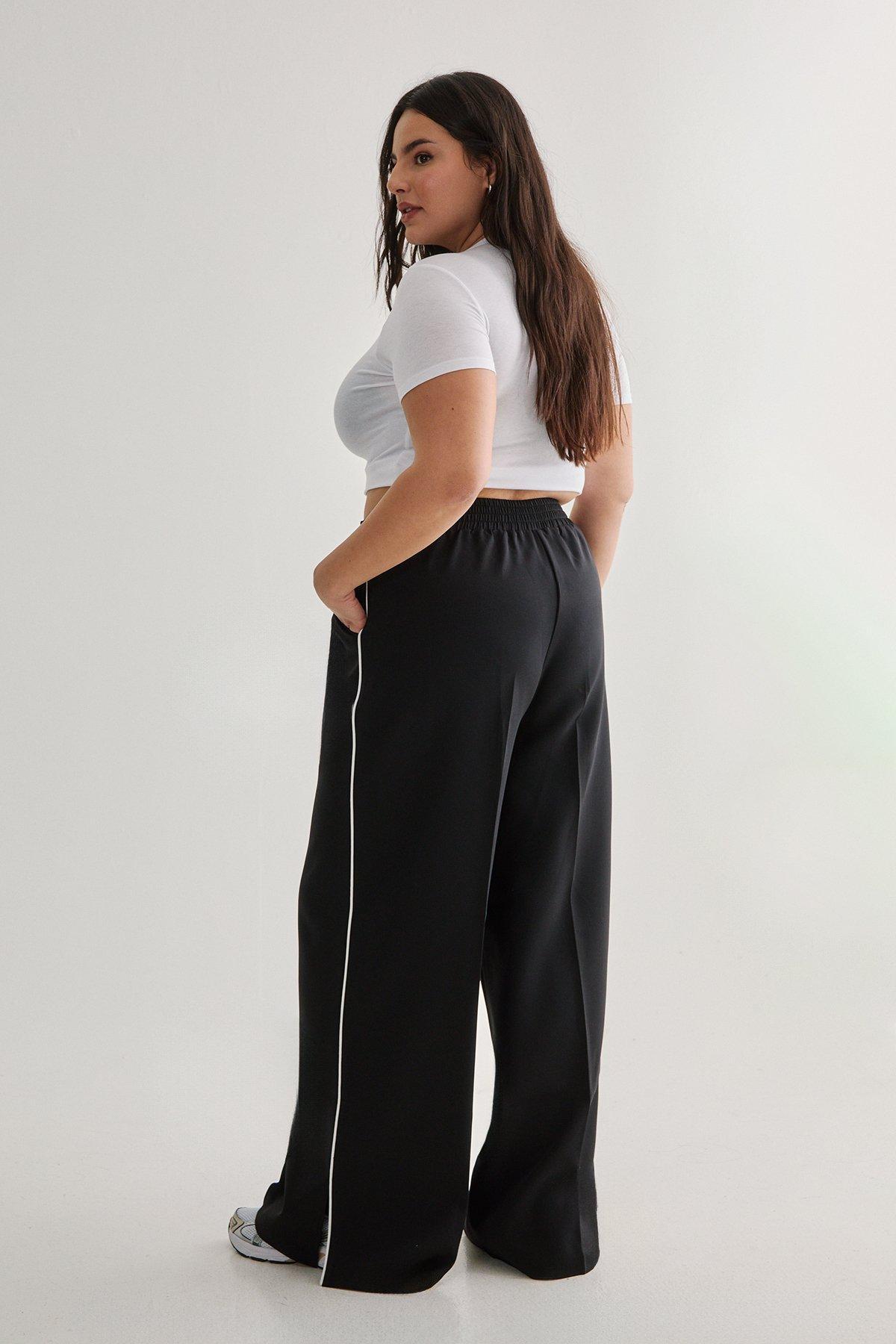 Plus Tailored Contrast Piped Joggers Product Image