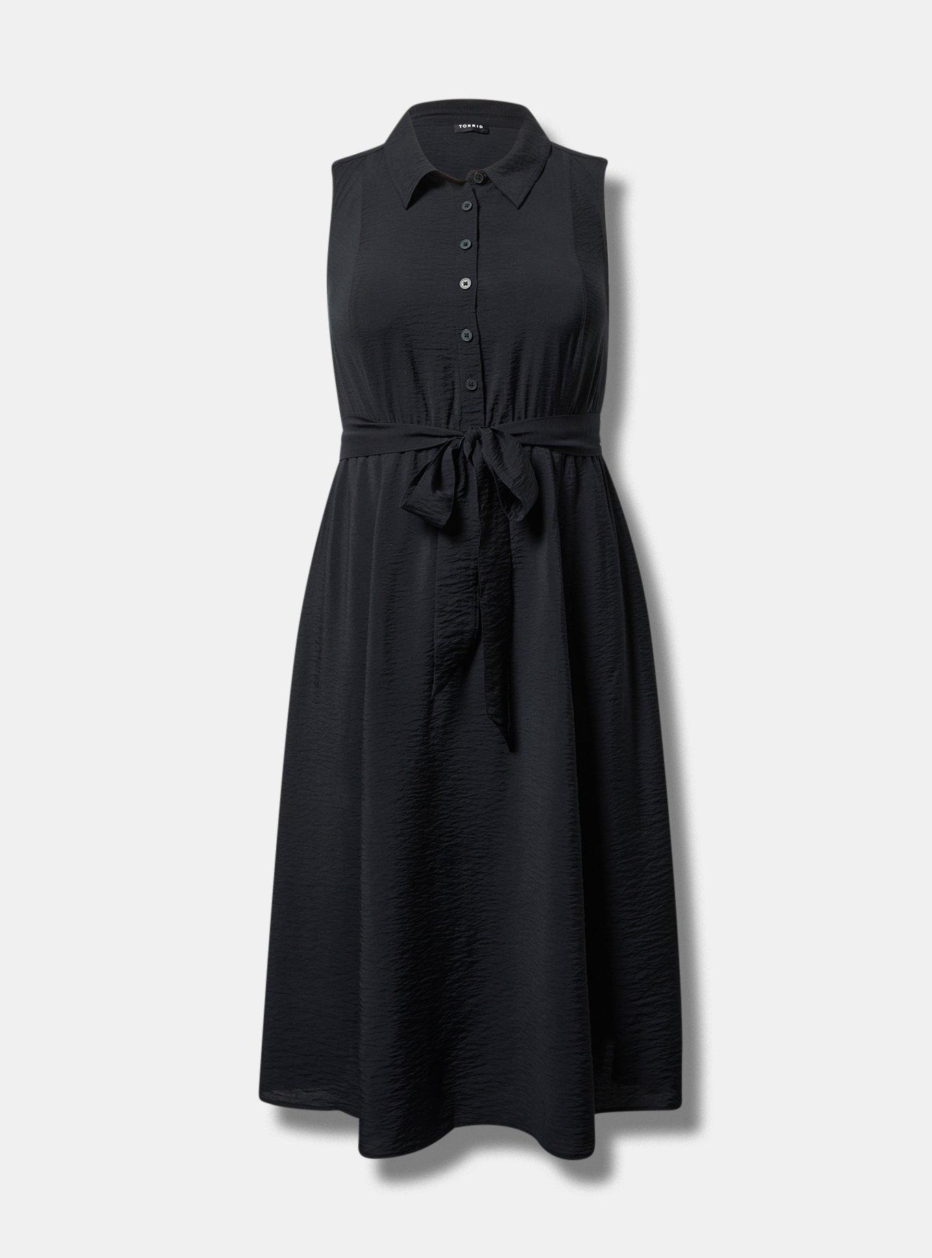 Collared Midi Shirt Dress Product Image