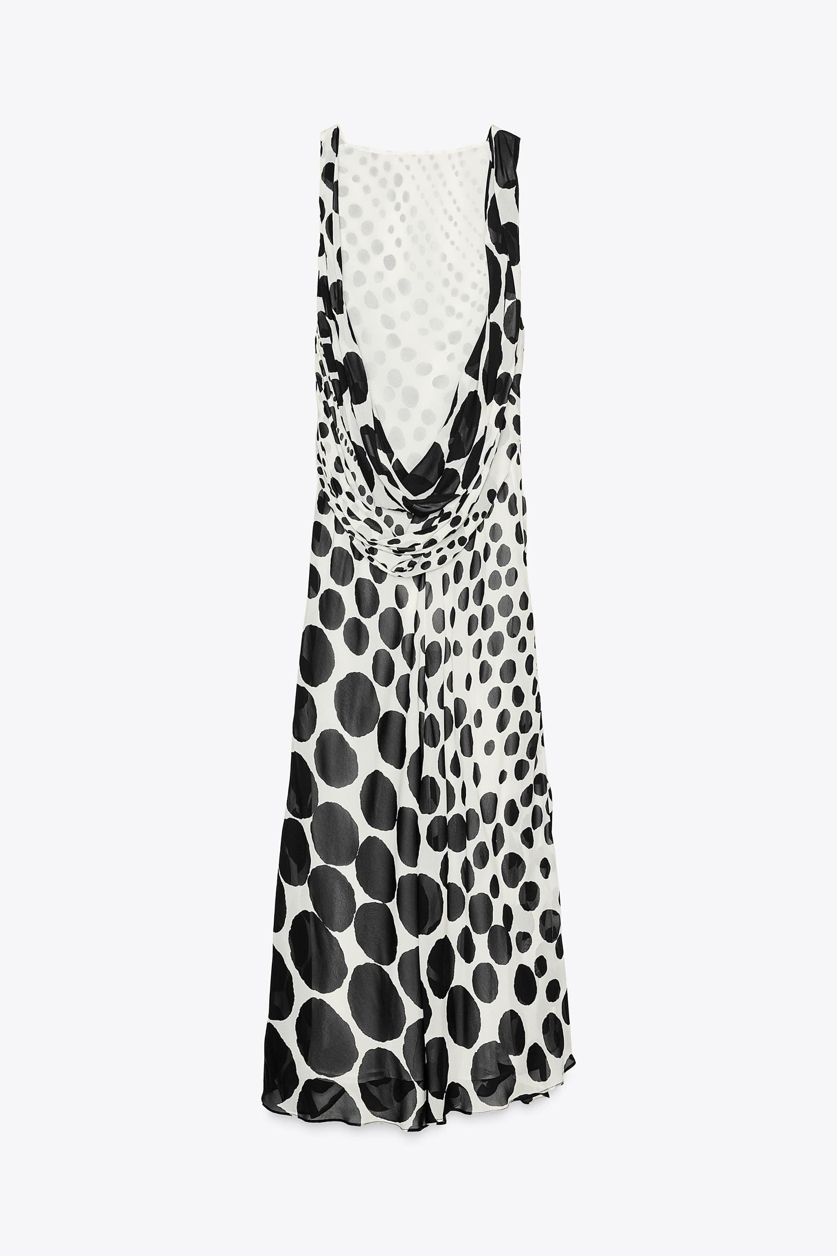 POLKA DOT MAXI DRESS ZW COLLECTION Product Image