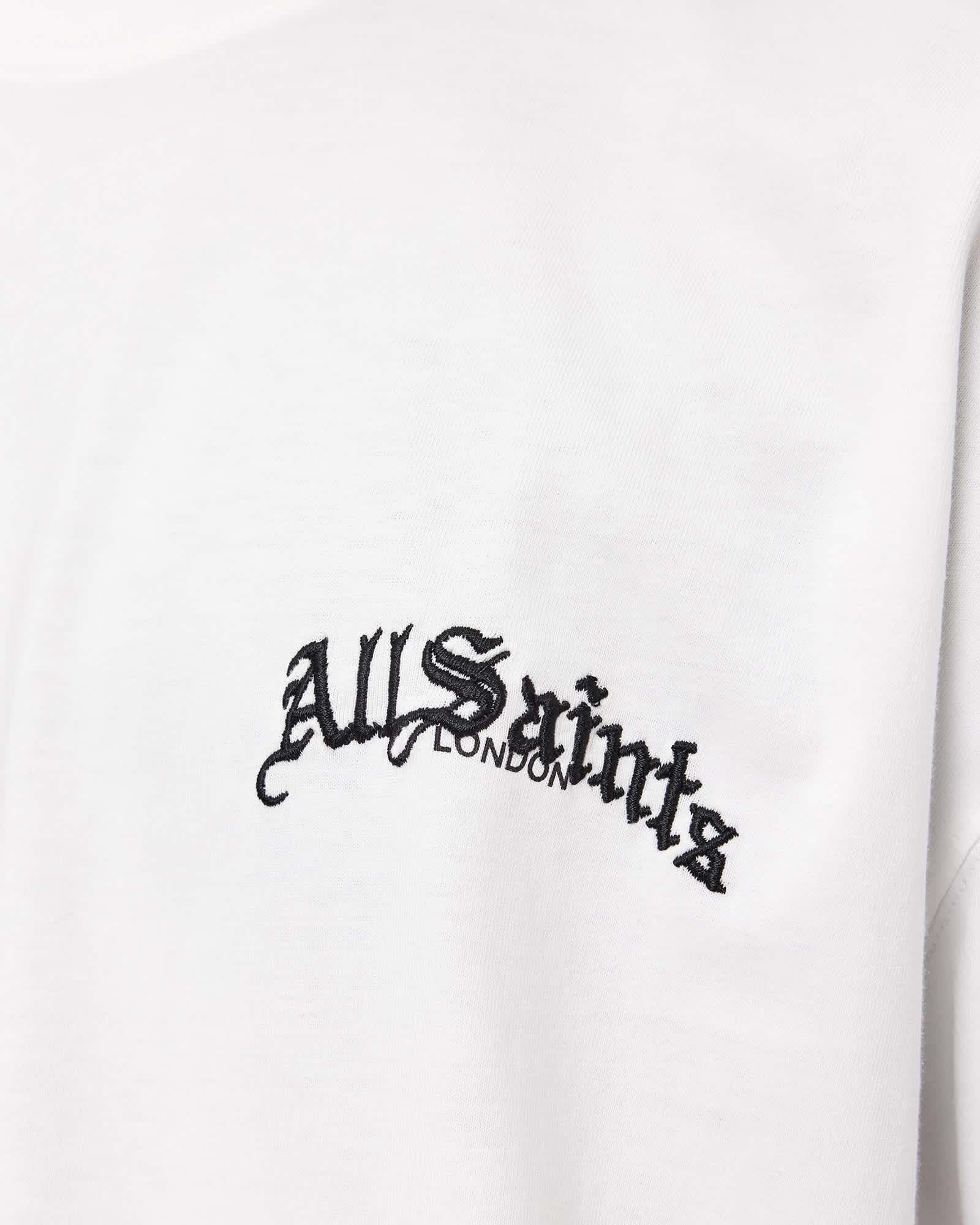 Descent Oversized Graphic T-Shirt ASHEN WHITE | ALLSAINTS US Product Image