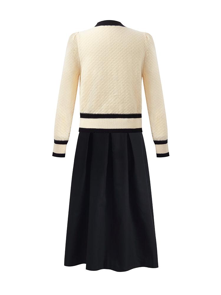 Classic Jacquard Cardigan And Skirt Two-Piece Set Product Image