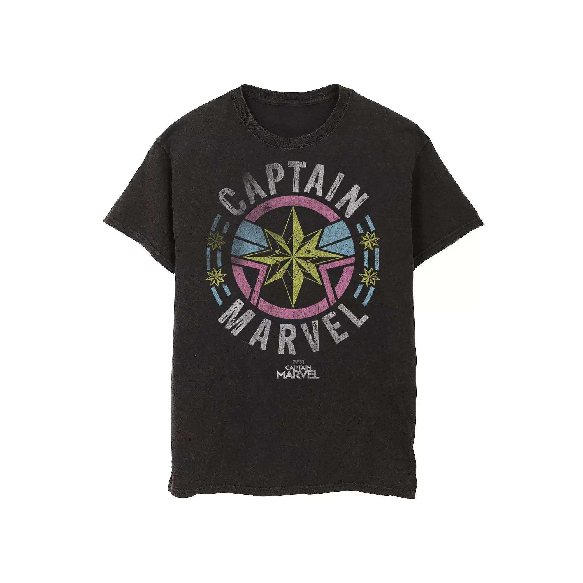 Men's Captain Marvel Retro Badge Tee,  Product Image