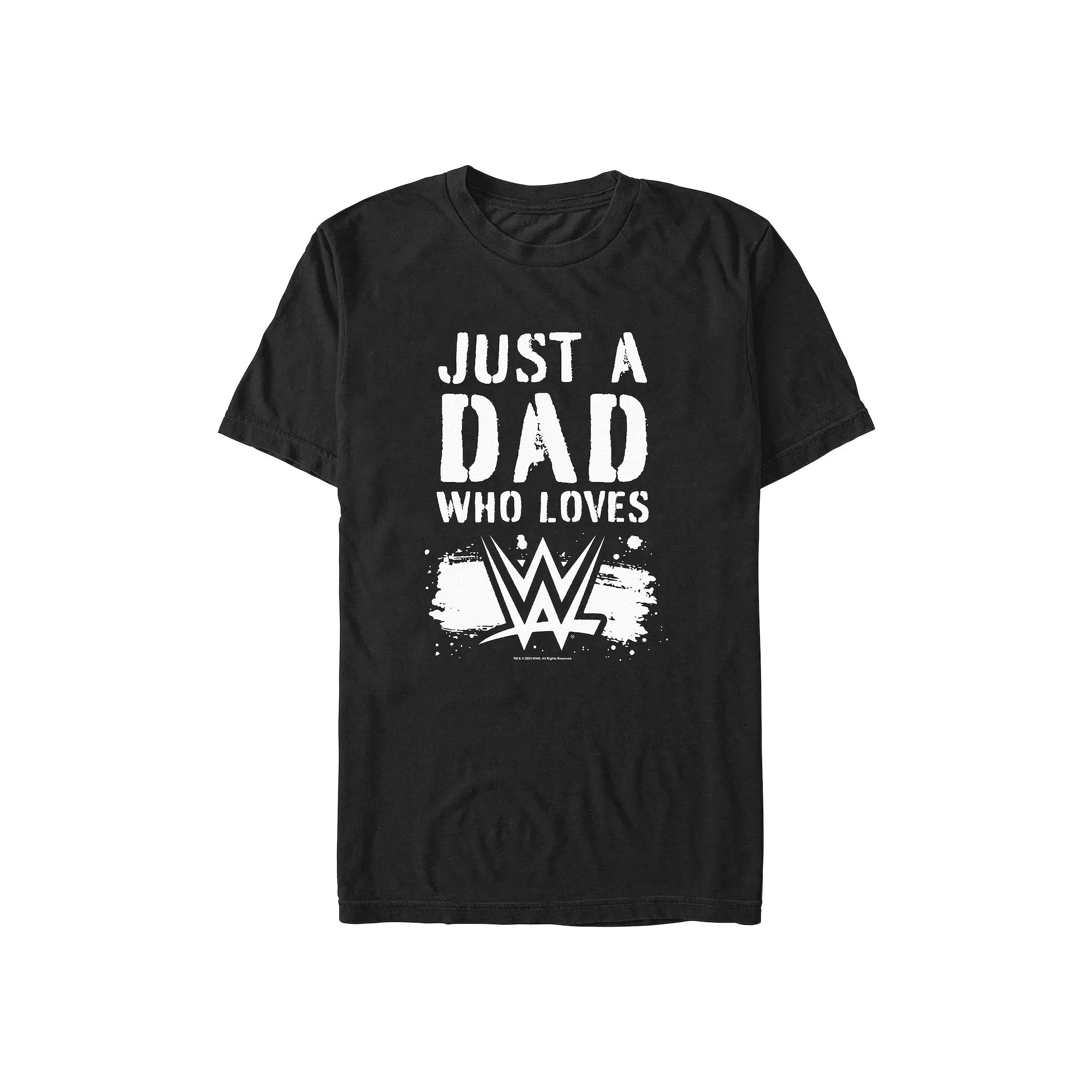 Men's Just A Dad Who Loves WWE Graphic Tee,  Product Image