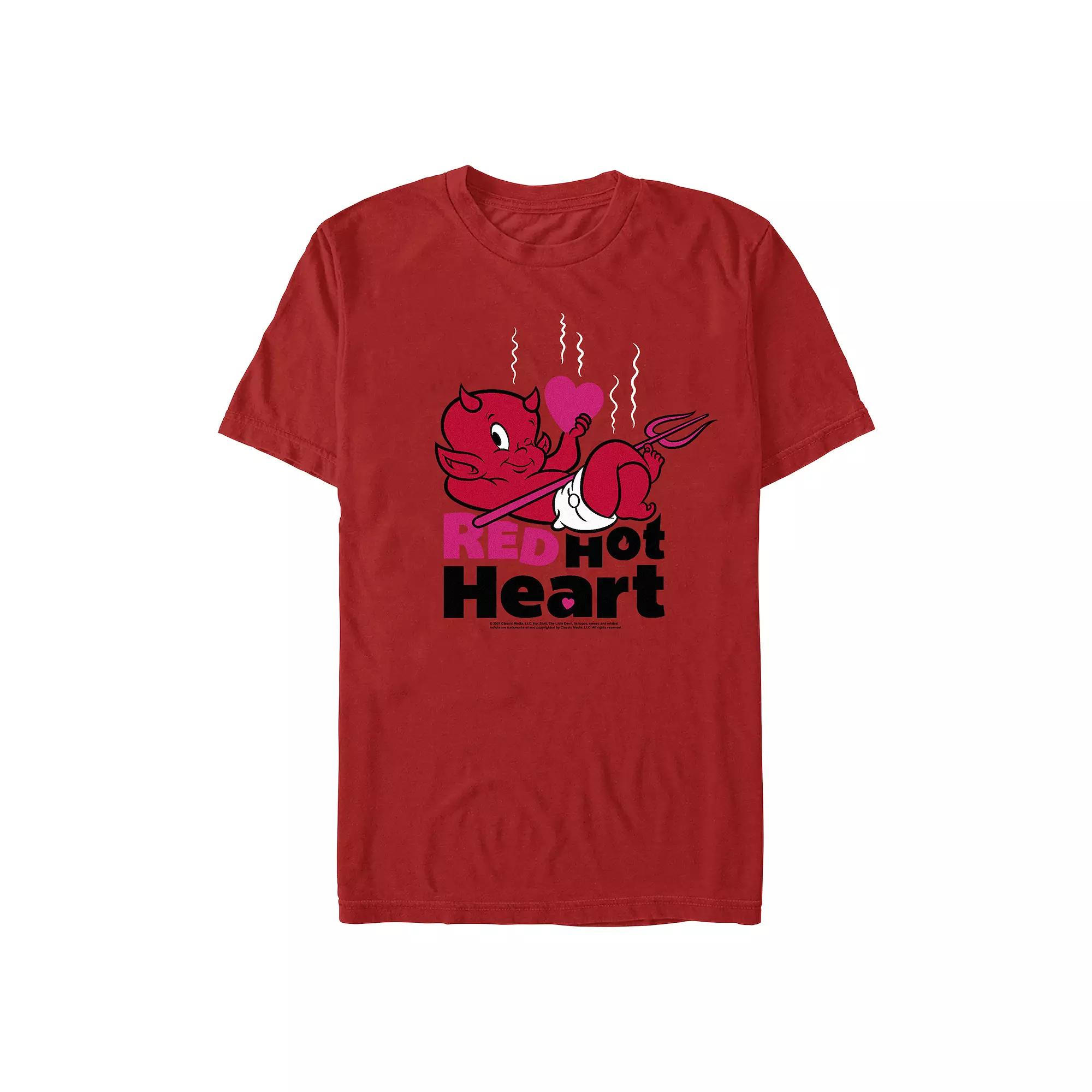 Men's Hot Stuff Red Hot Heart Graphic Tee,  Product Image