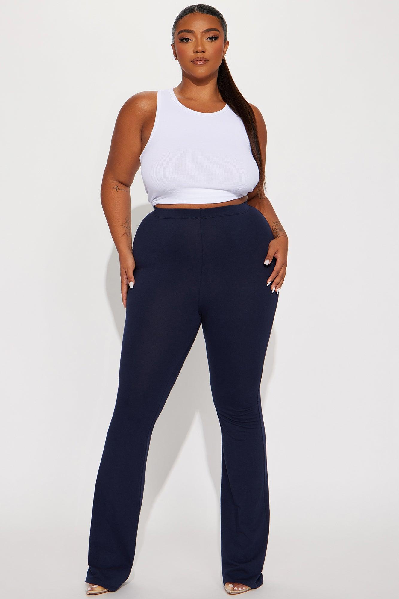 Tall Adriana Flare Pant - Navy Product Image