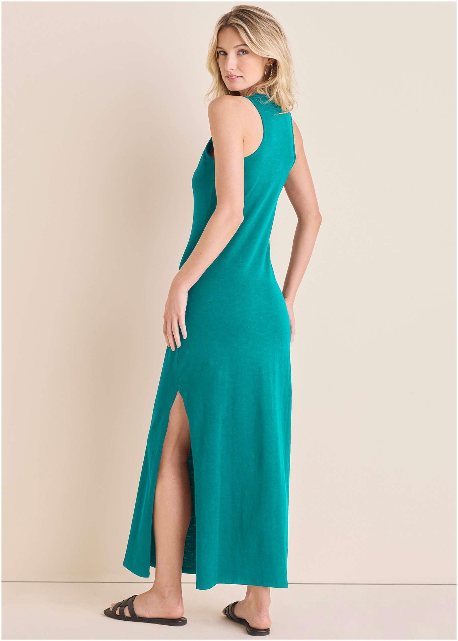 Tank Maxi Dress - Tropical Green Product Image
