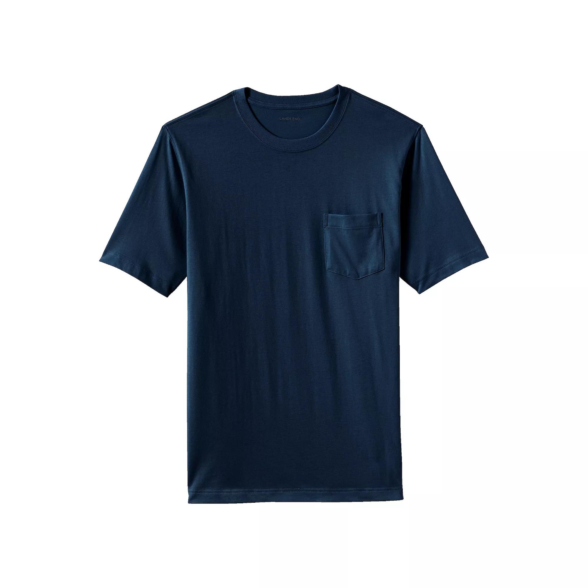 Men's Land's End Super-T Short Sleeve T-Shirt with Pocket,  Product Image