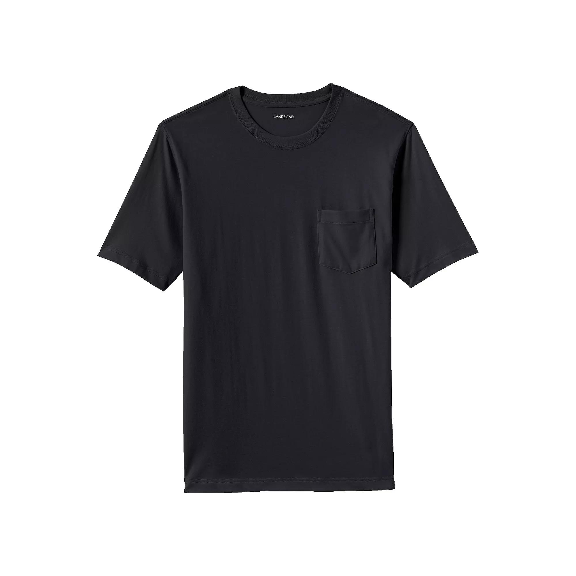 Men's Land's End Super-T Short Sleeve T-Shirt with Pocket,  Product Image
