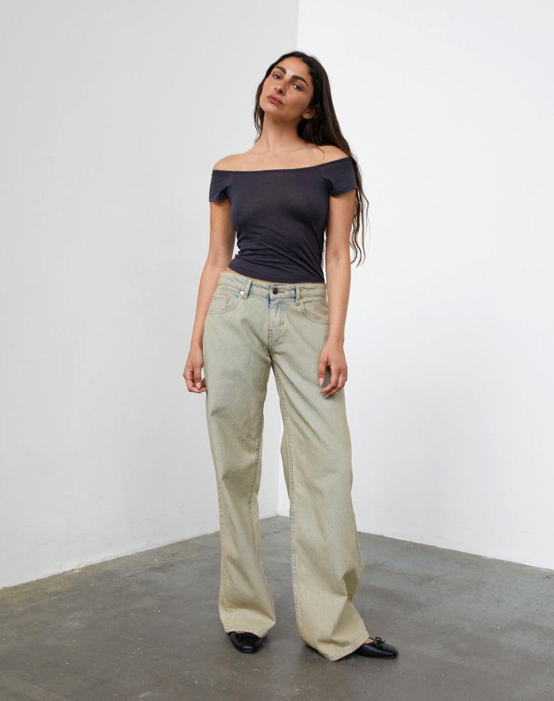 Low Rise Roomy Jeans in Desert Sand Wash Female Product Image
