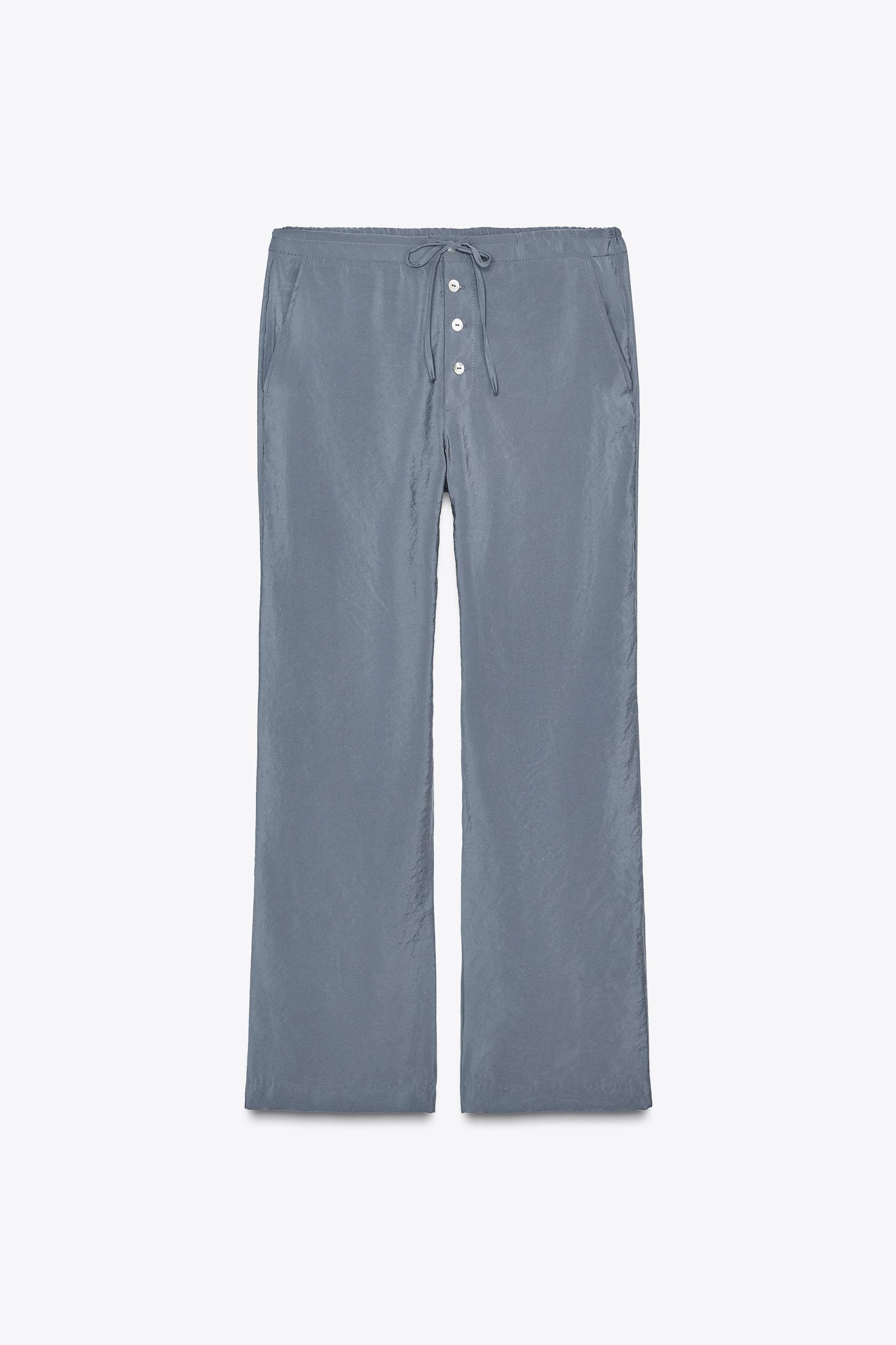 FLOWY PANTS WITH BUTTONS Product Image
