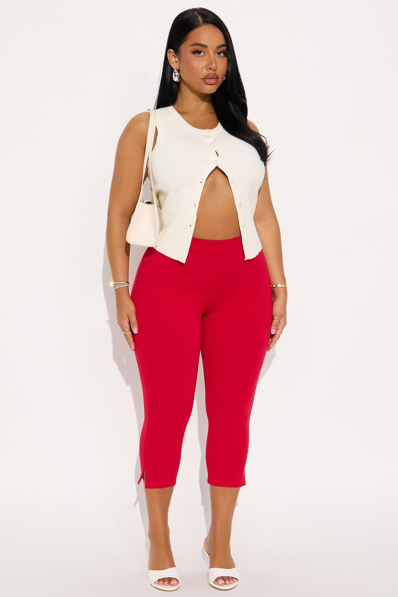 All My Potentials Capri Legging - Red Female Product Image