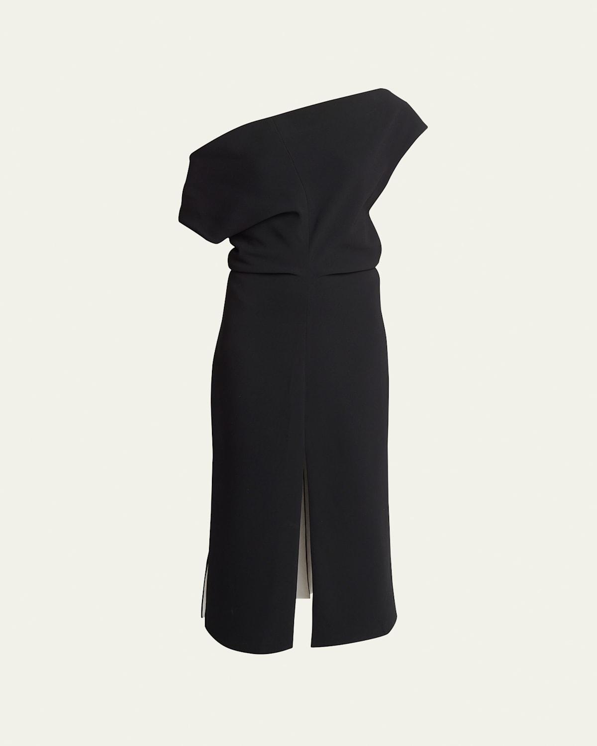 Womens Off-The-Shoulder Crepe Midi-Dress Product Image