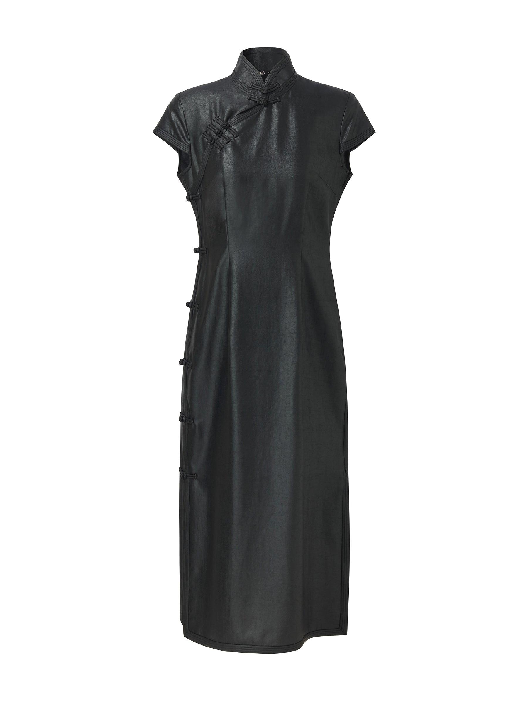 16MM Xiang Yun Silk Women Qipao Midi Dress Product Image