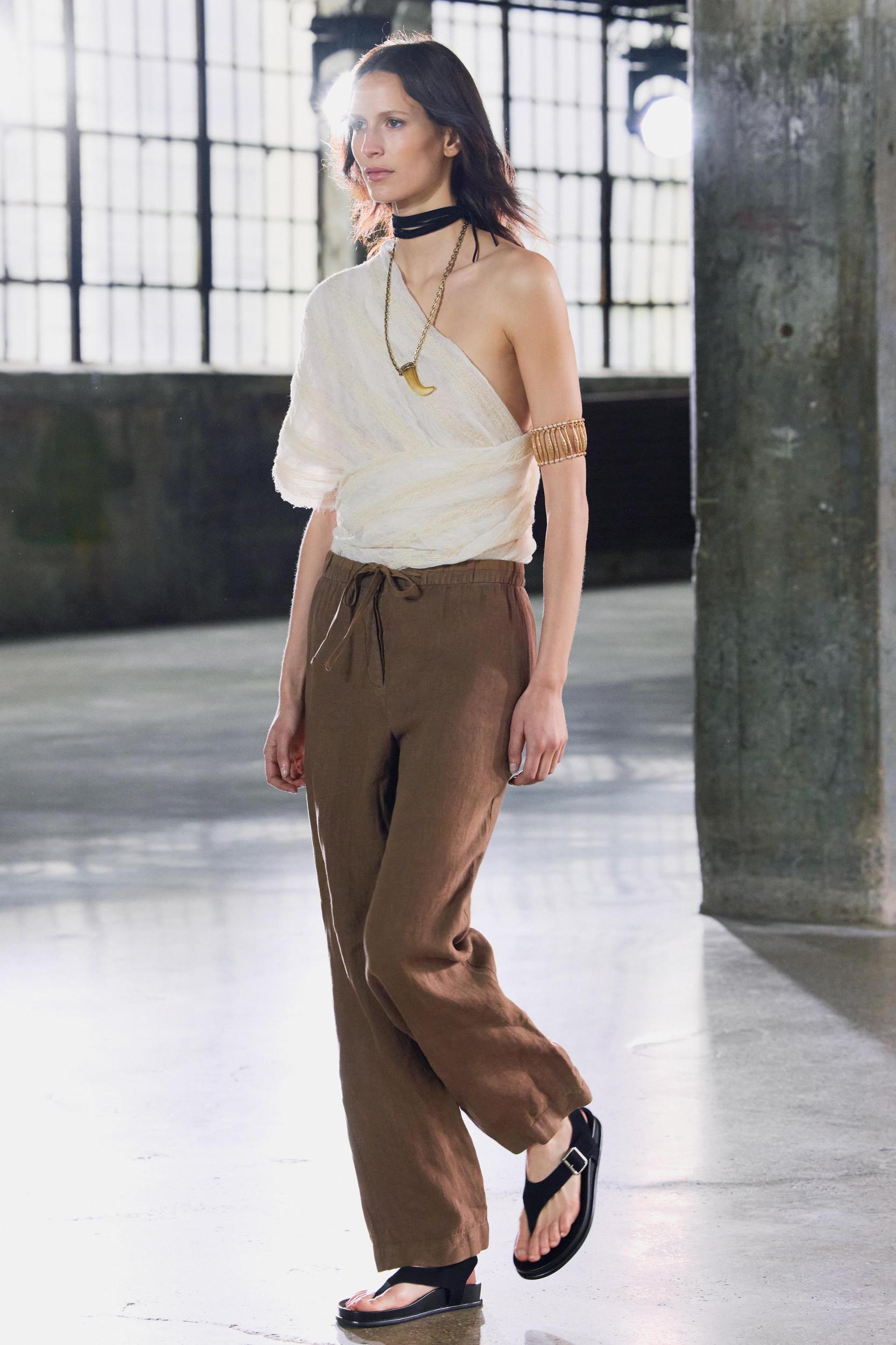 100% LINEN PANTS ZW COLLECTION Product Image