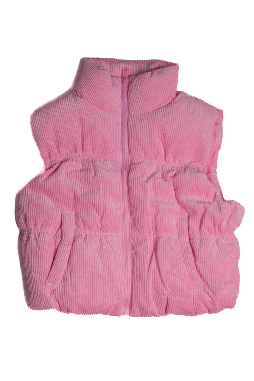 Corduroy Puffer Vest Product Image