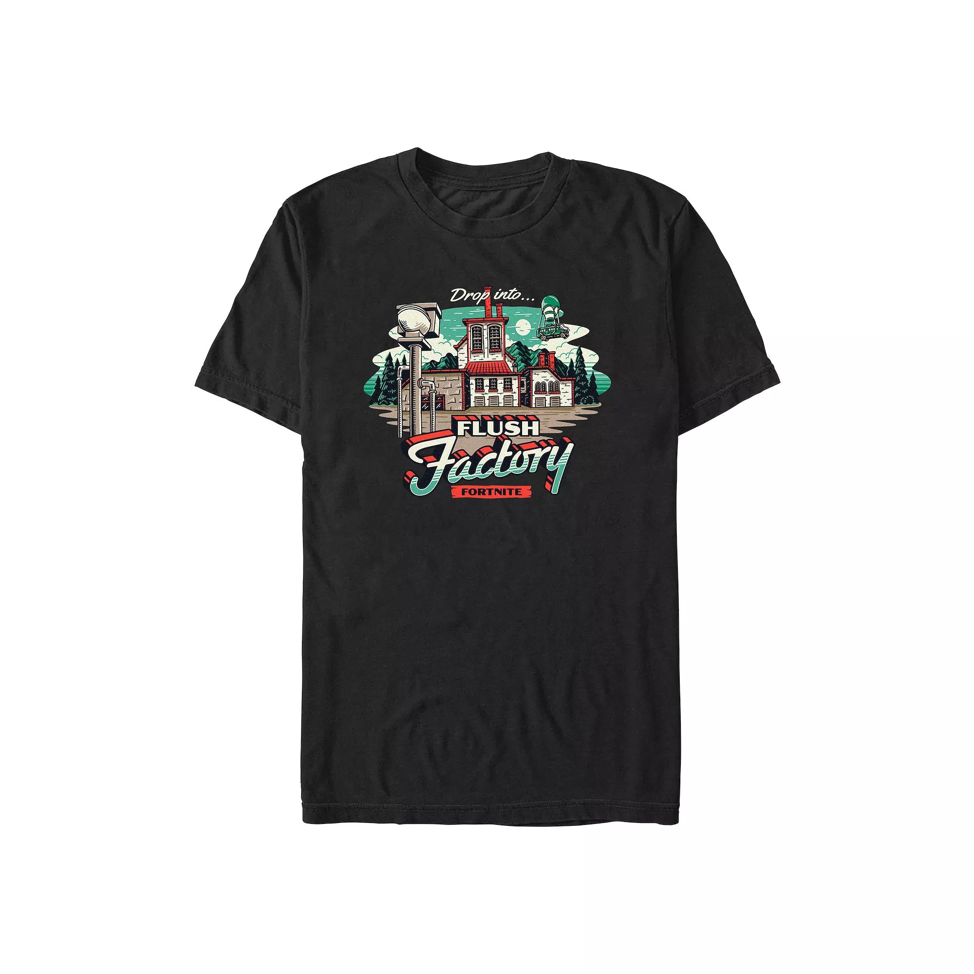 Men's Fortnite Drop Into Flush Factory Graphic Tee,  Product Image