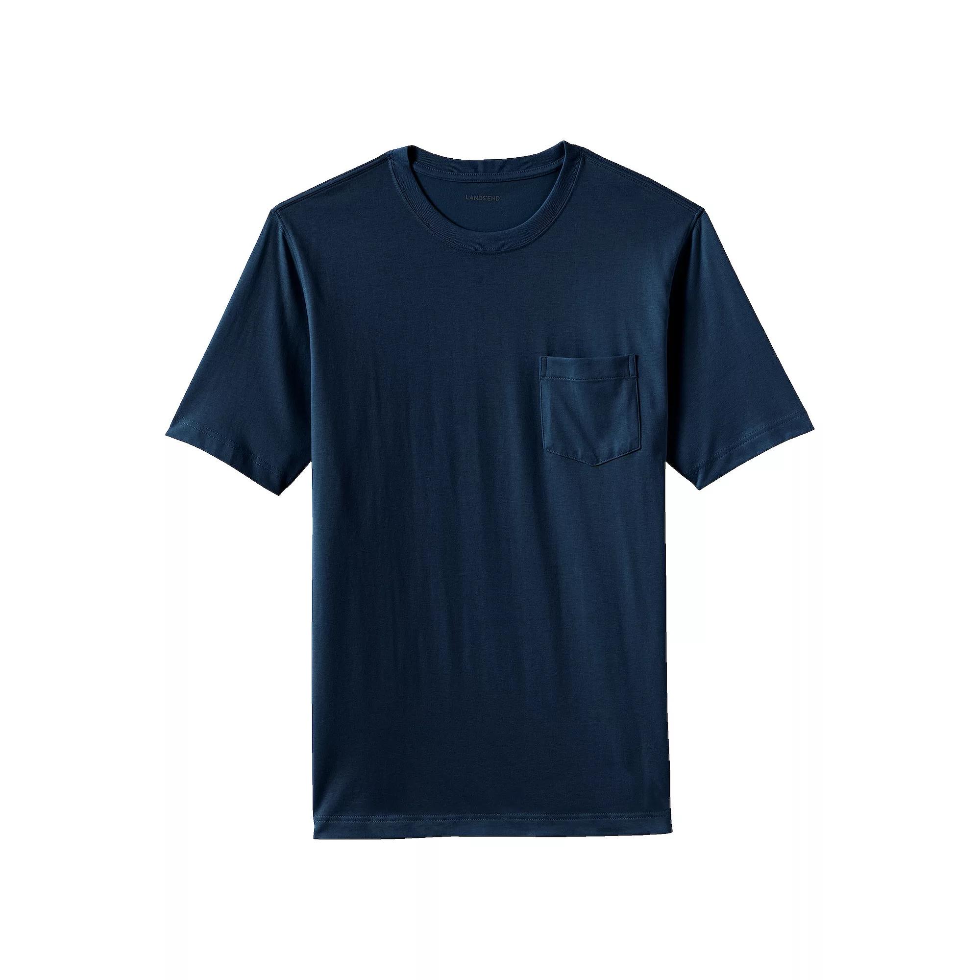 Men's Land's End Super-T Short Sleeve T-Shirt with Pocket,  Product Image