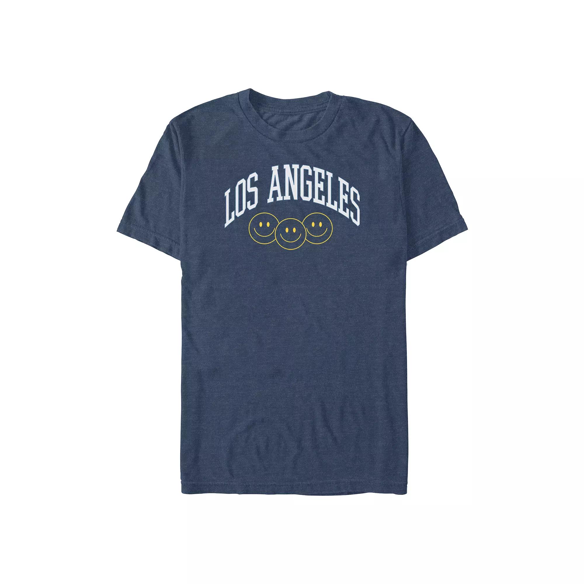 Big & Tall Los Angeles Smiley Faces Graphic Tee, Men's,  Product Image