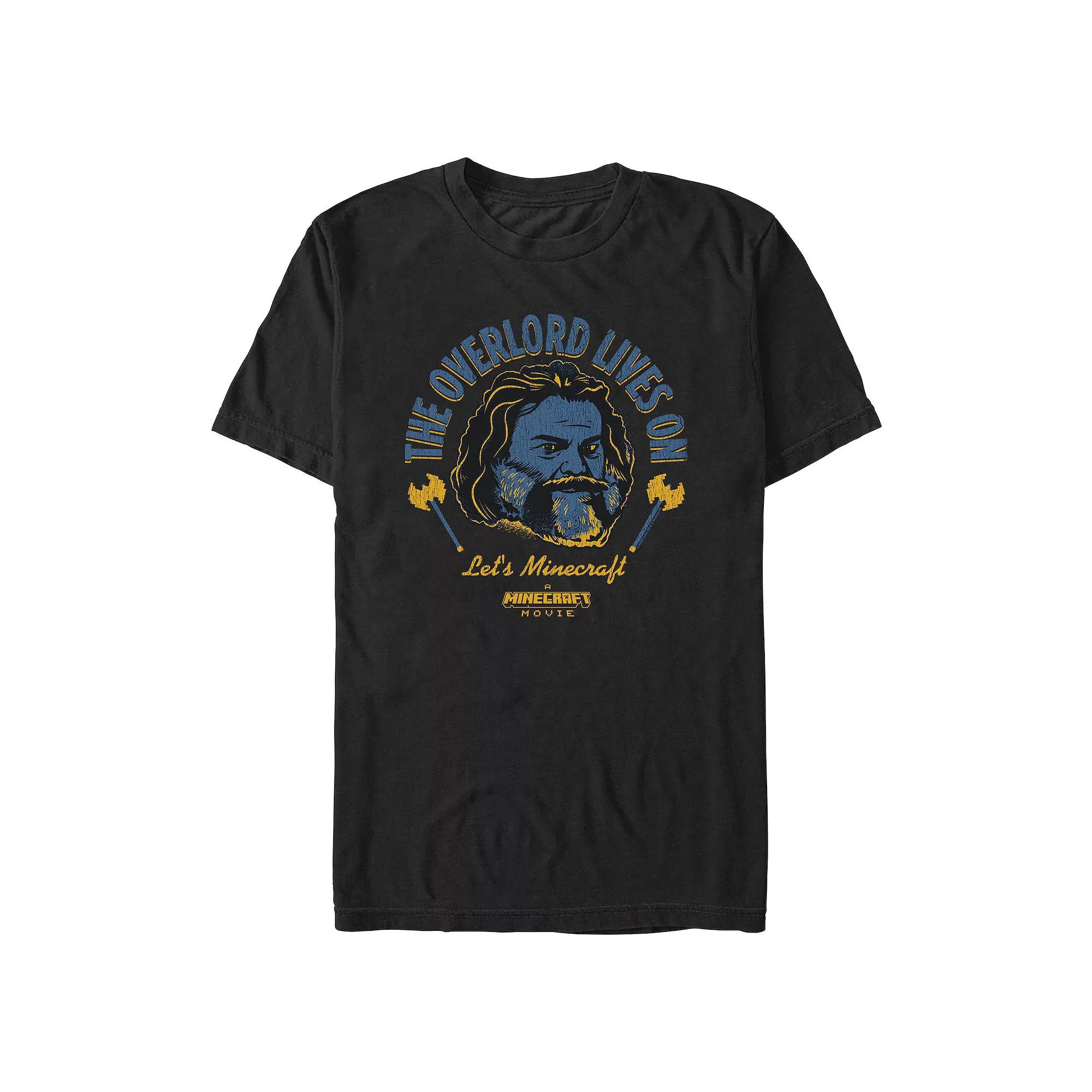 Big & Tall Minecraft Movie The Overlord Lives On Graphic Tee, Men's,  Product Image