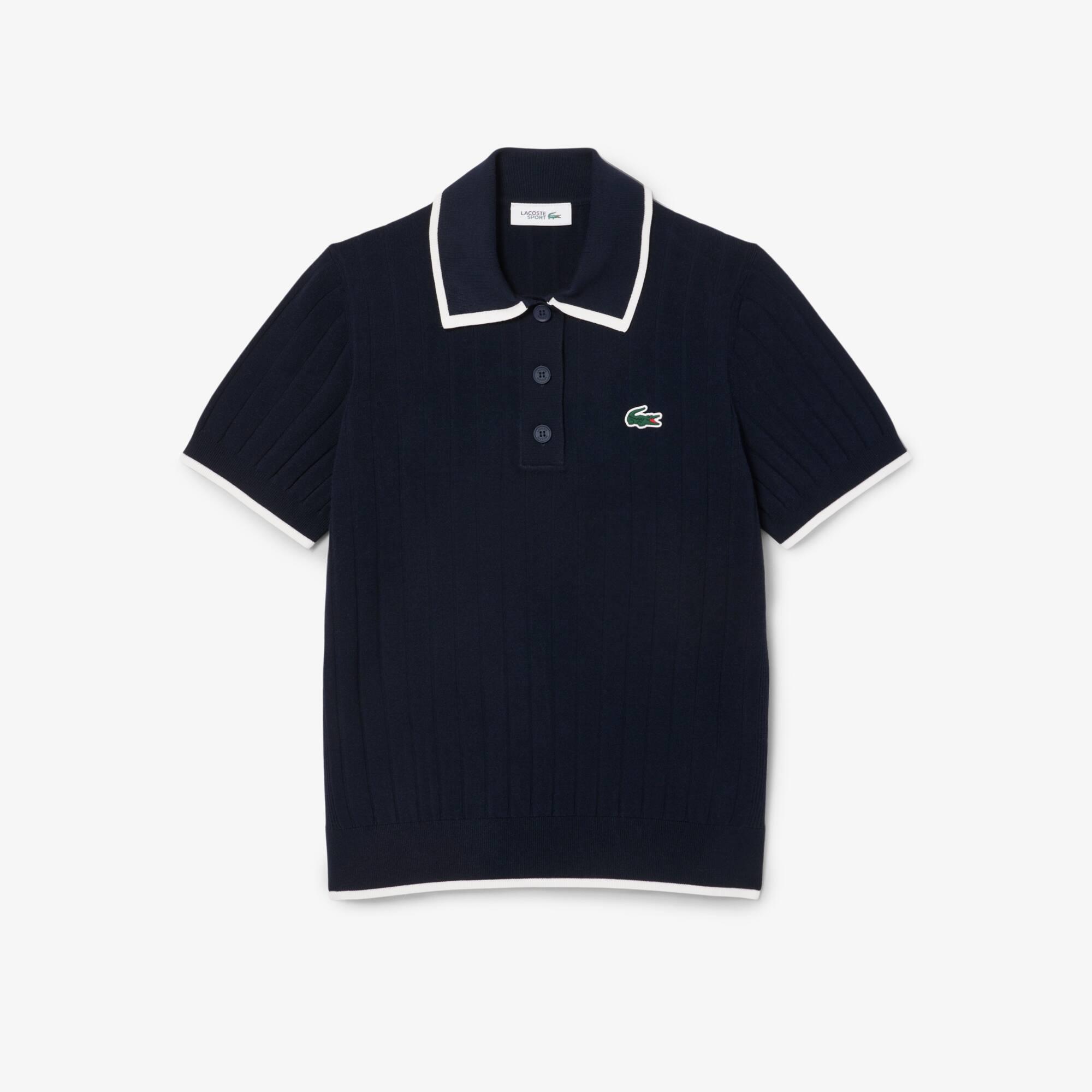 Short Sleeved Polo Collar Golf Sweater Product Image