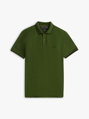 Regular Fit Script Logo Twill Polo Product Image