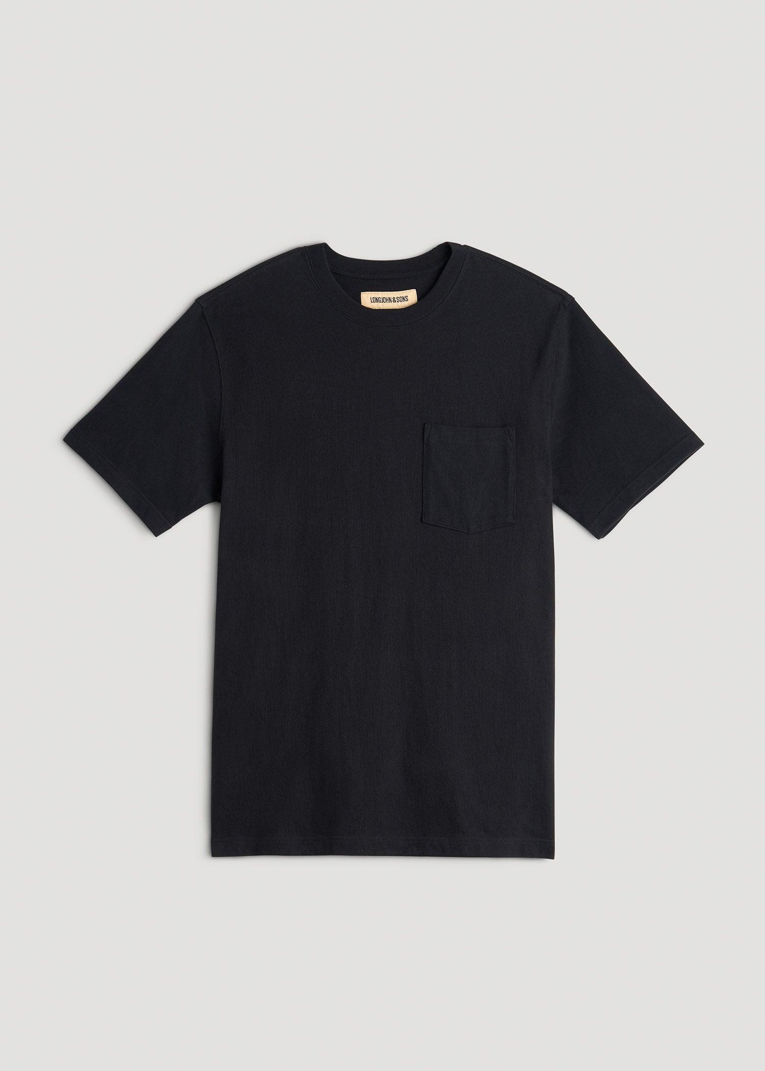 LJ&S Workwear Pocket T-Shirt for Tall Men in Black Product Image