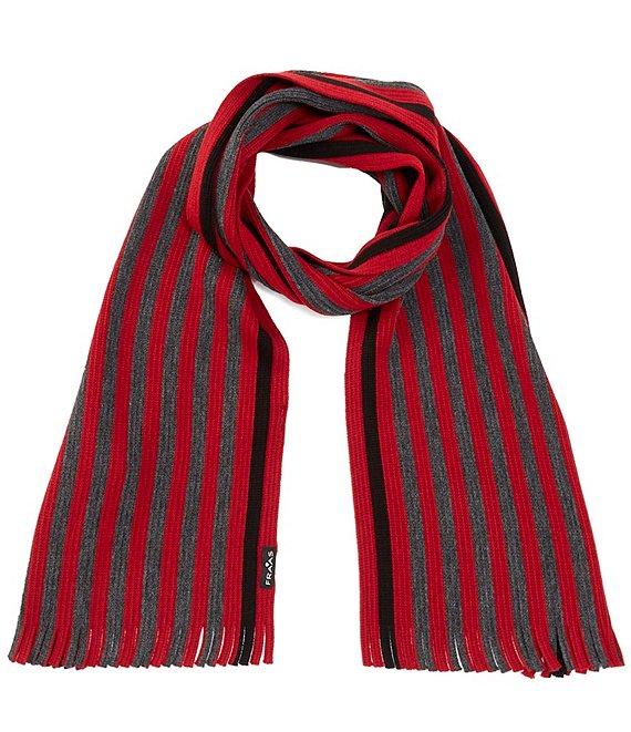 Fraas Bold Stripe Fringe Cut Scarf Product Image