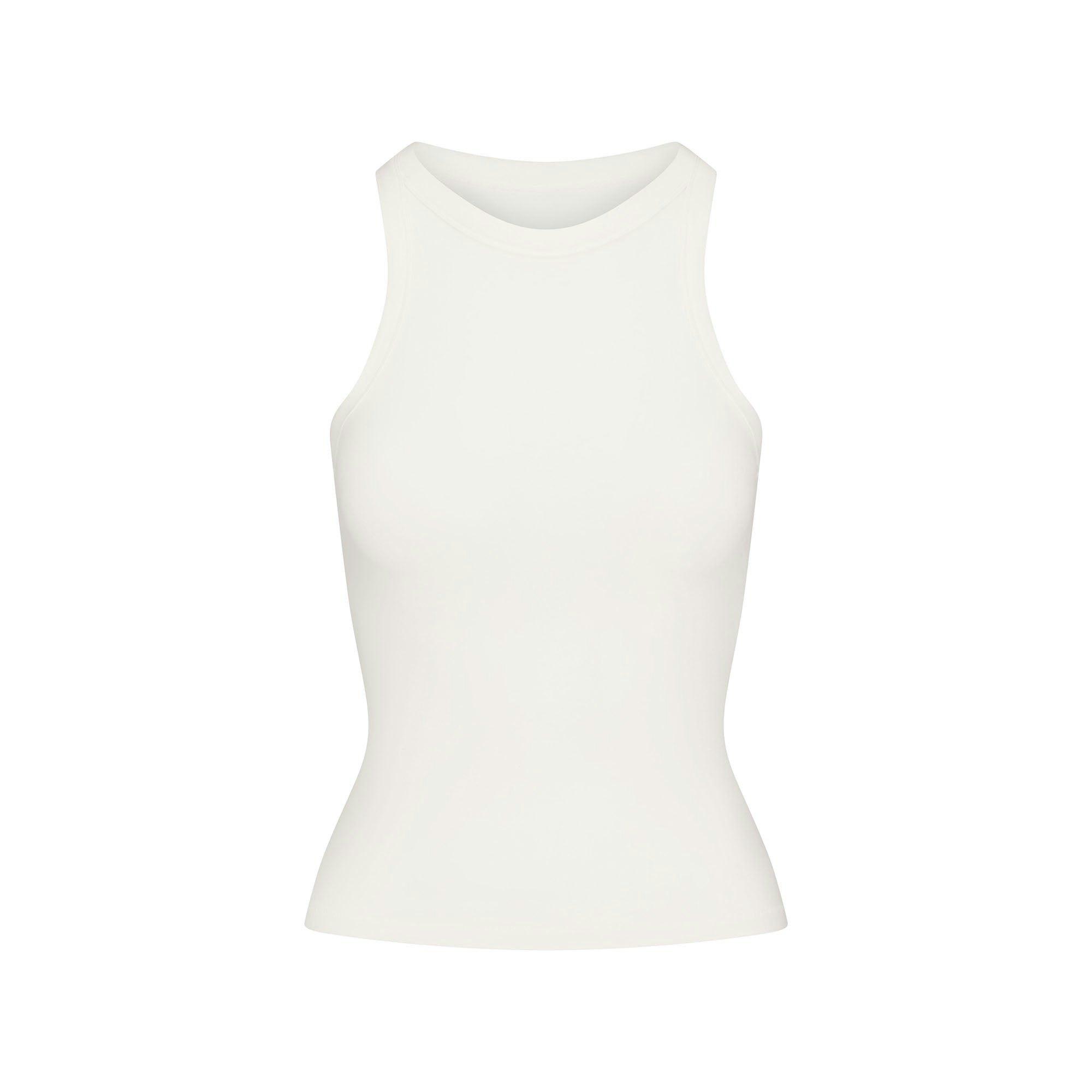 COTTON JERSEY SCOOP NECK BODYSUIT | MARBLE Product Image