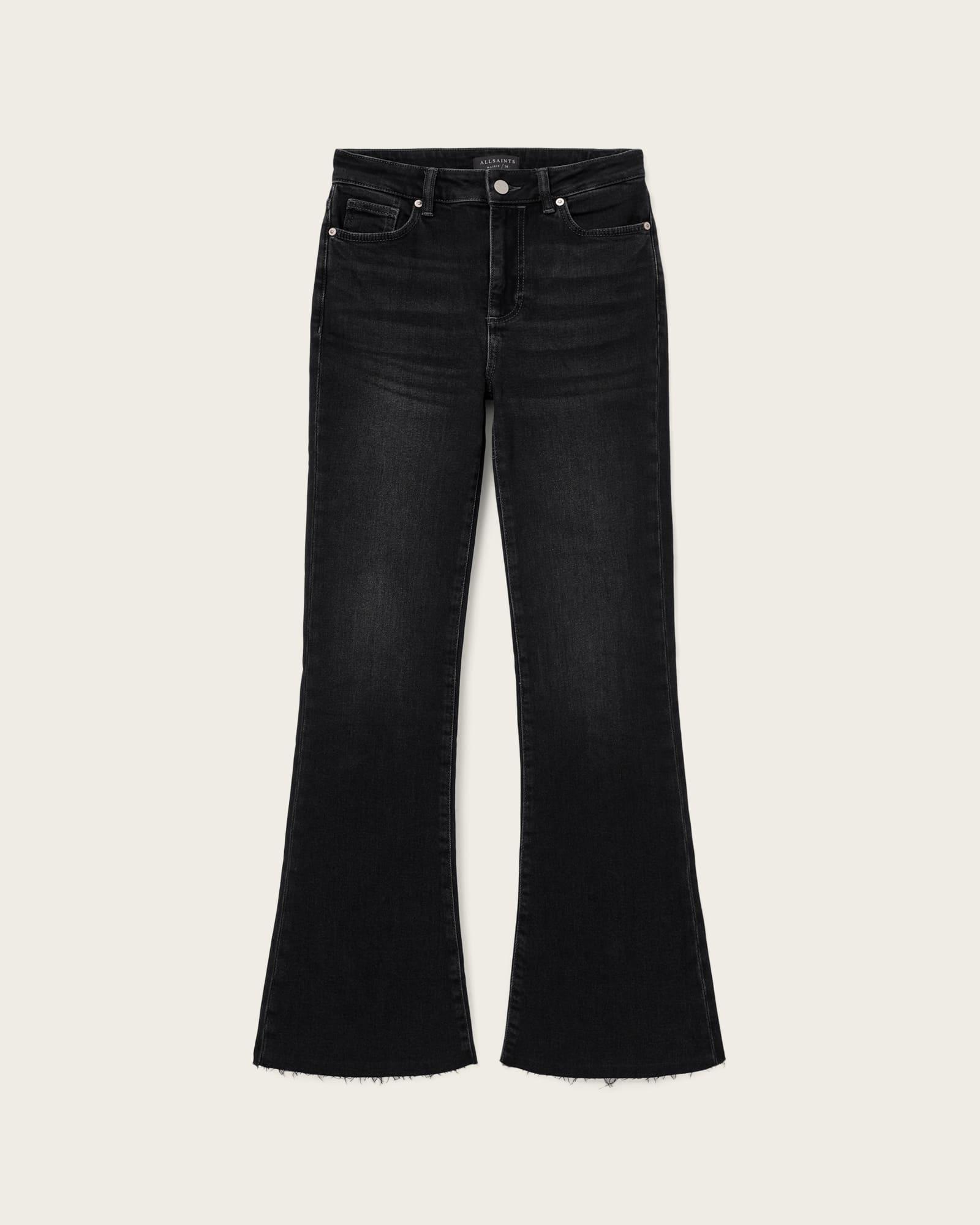 Stretchy Mid-Rise Bootcut Jeans Female Product Image