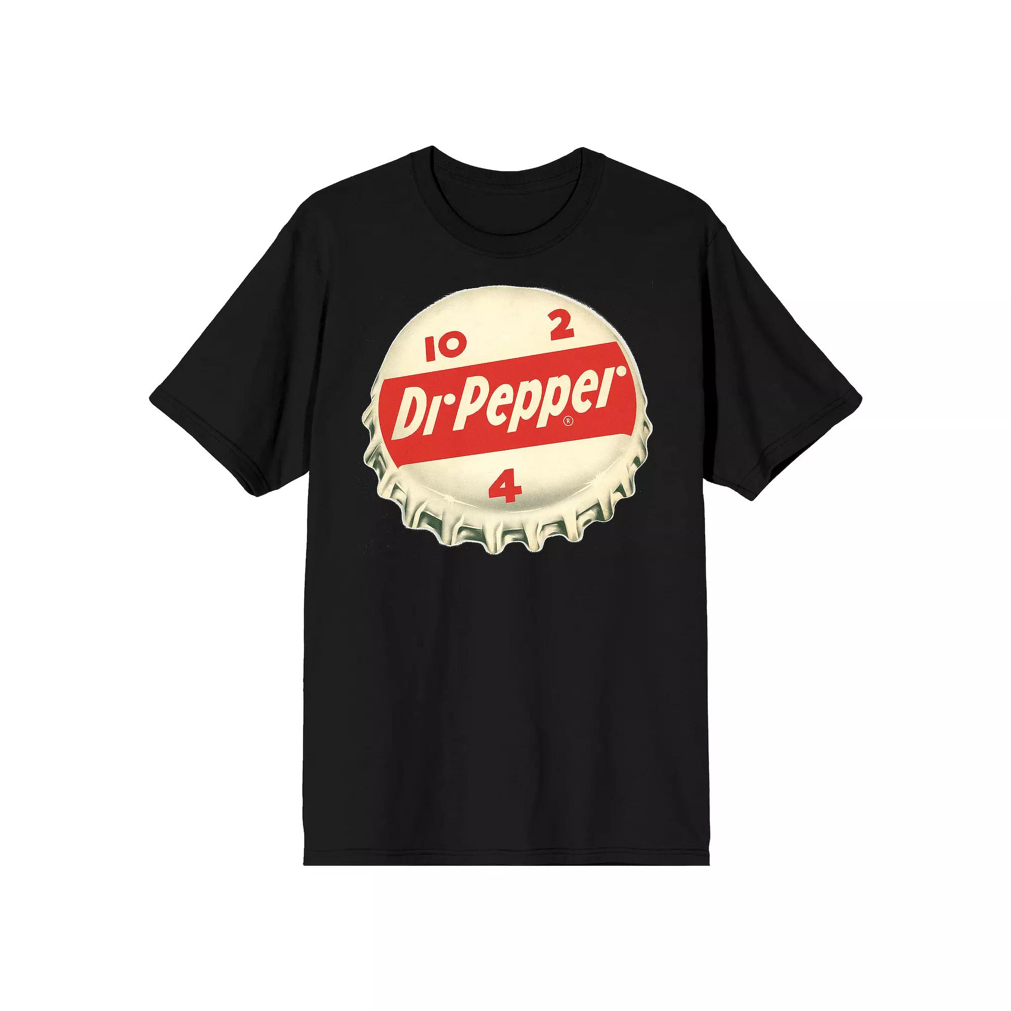 Men's Dr. Pepper Vintage Ad Graphic Tee, Size: XXL, Black Product Image