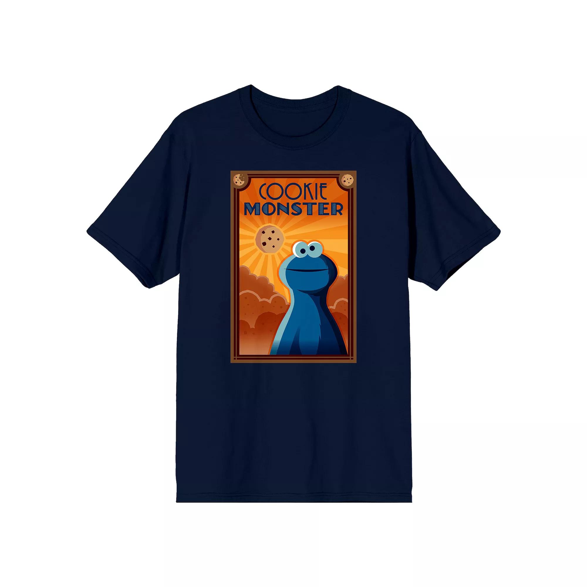 Men's Sesame Street Cookie Frame Tee,  Product Image