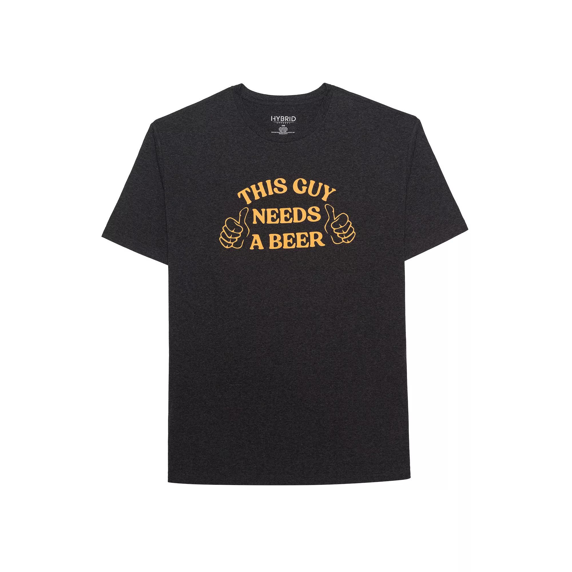 Big & Tall "This Guy Needs A Beer" Graphic Tee, Men's,  Product Image