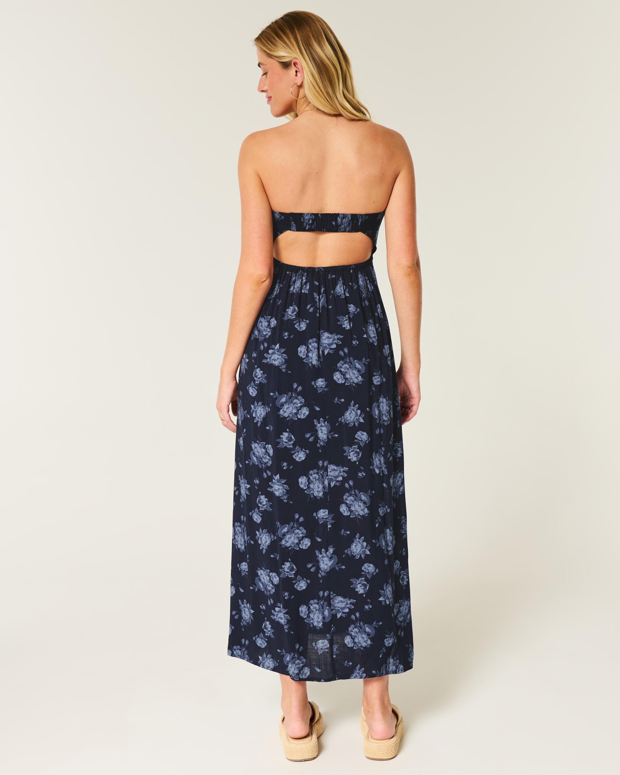 Strapless Twist Bust Maxi Dress Product Image