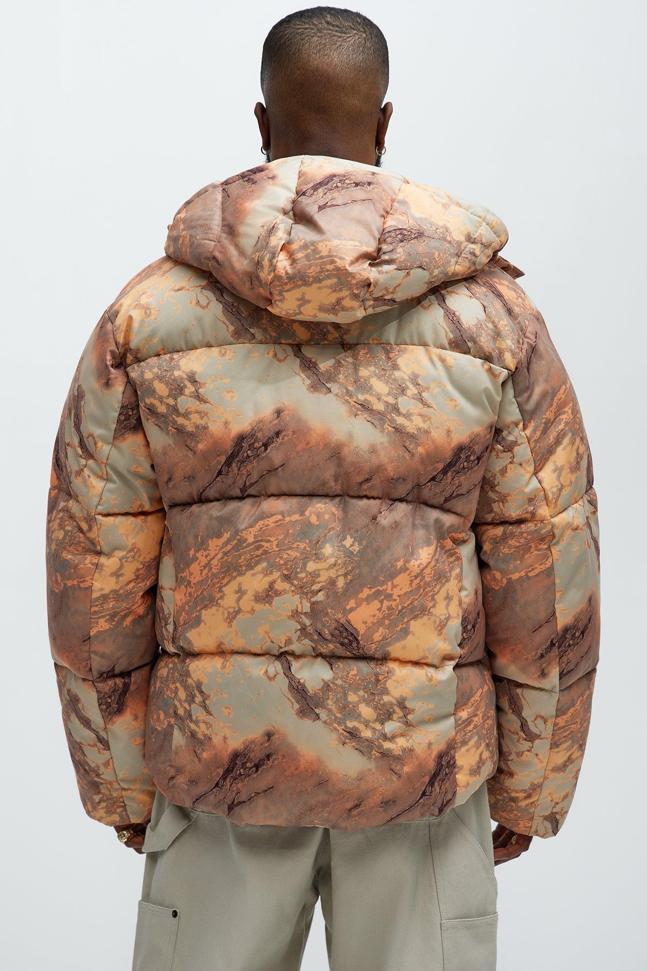 Mesa Hooded Parka - Orange/combo Male Product Image