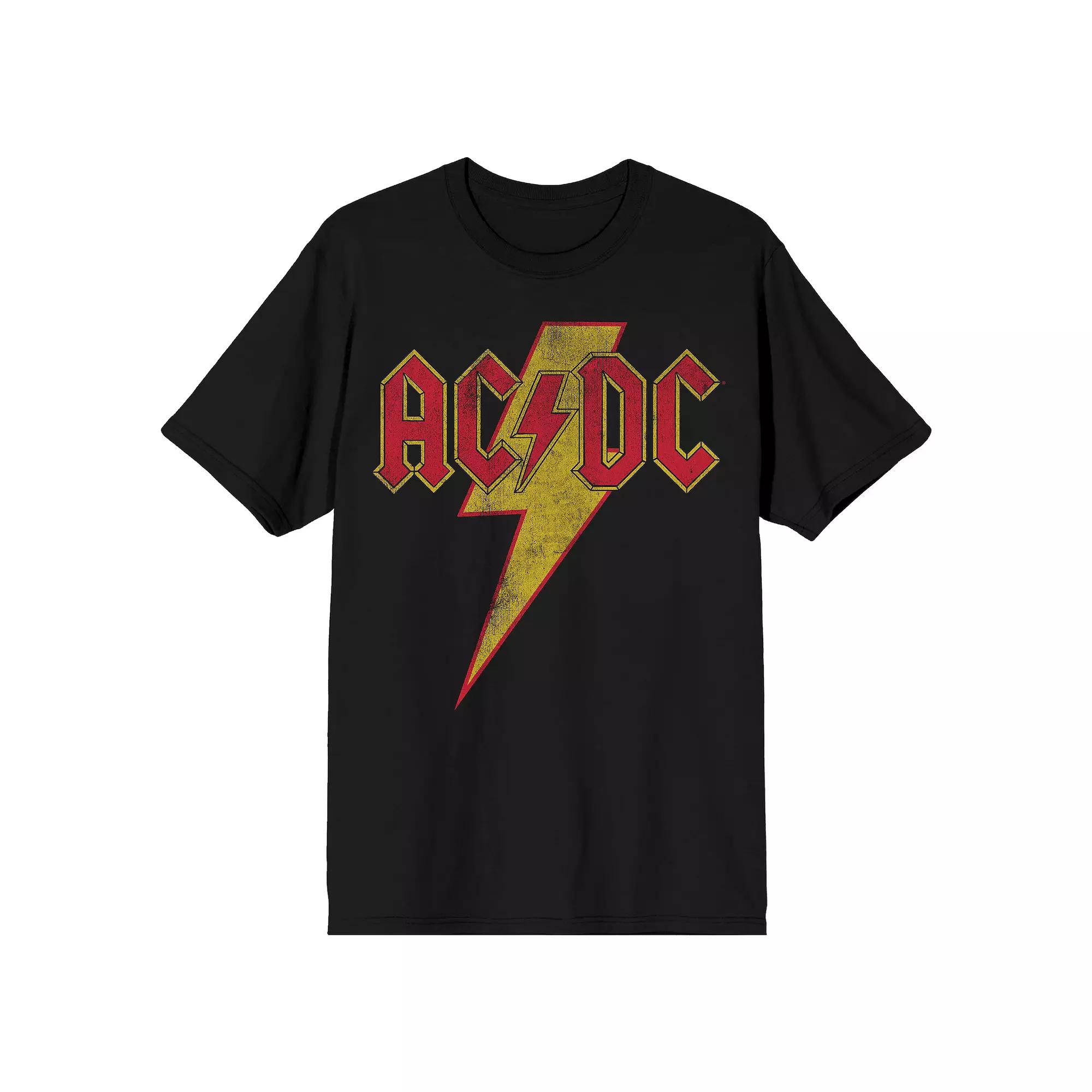 Men's AC/DC Vintage Lightning Bolt Tee,  Product Image