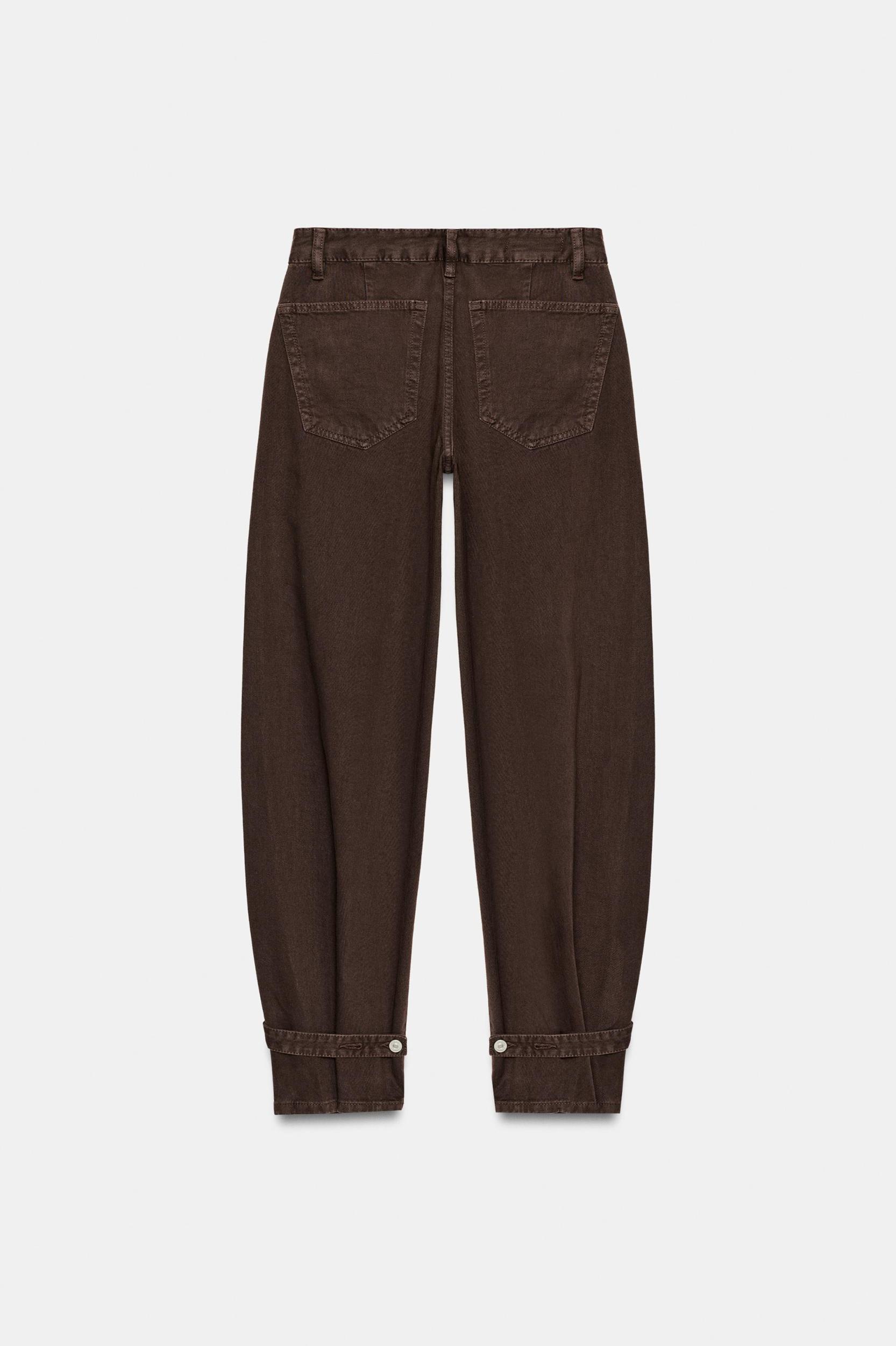 TRF BALLOON MID-RISE JEANS WITH BELT LOOPS Product Image