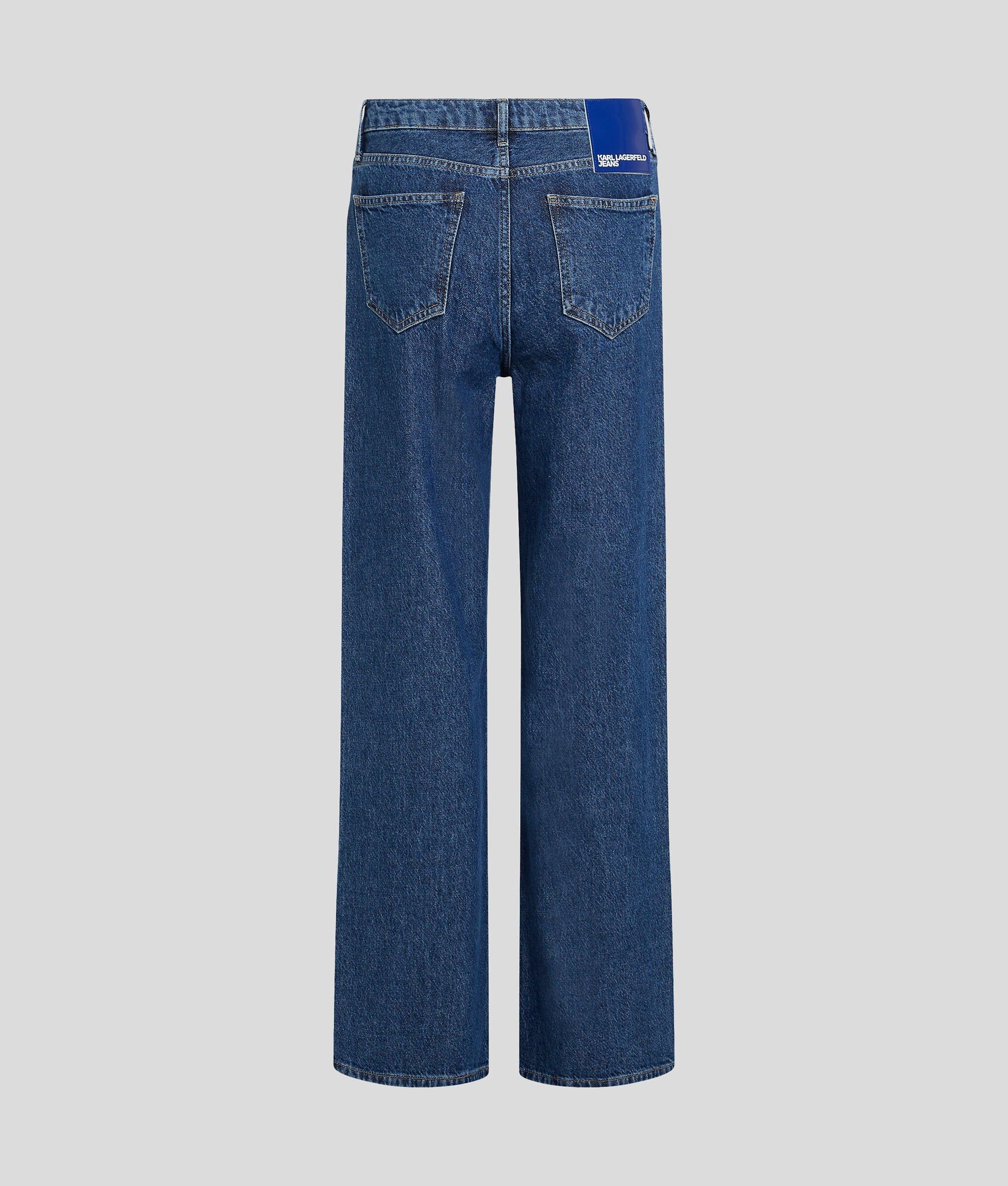 MID-RISE SPLIT-HEM RELAXED JEANS Product Image