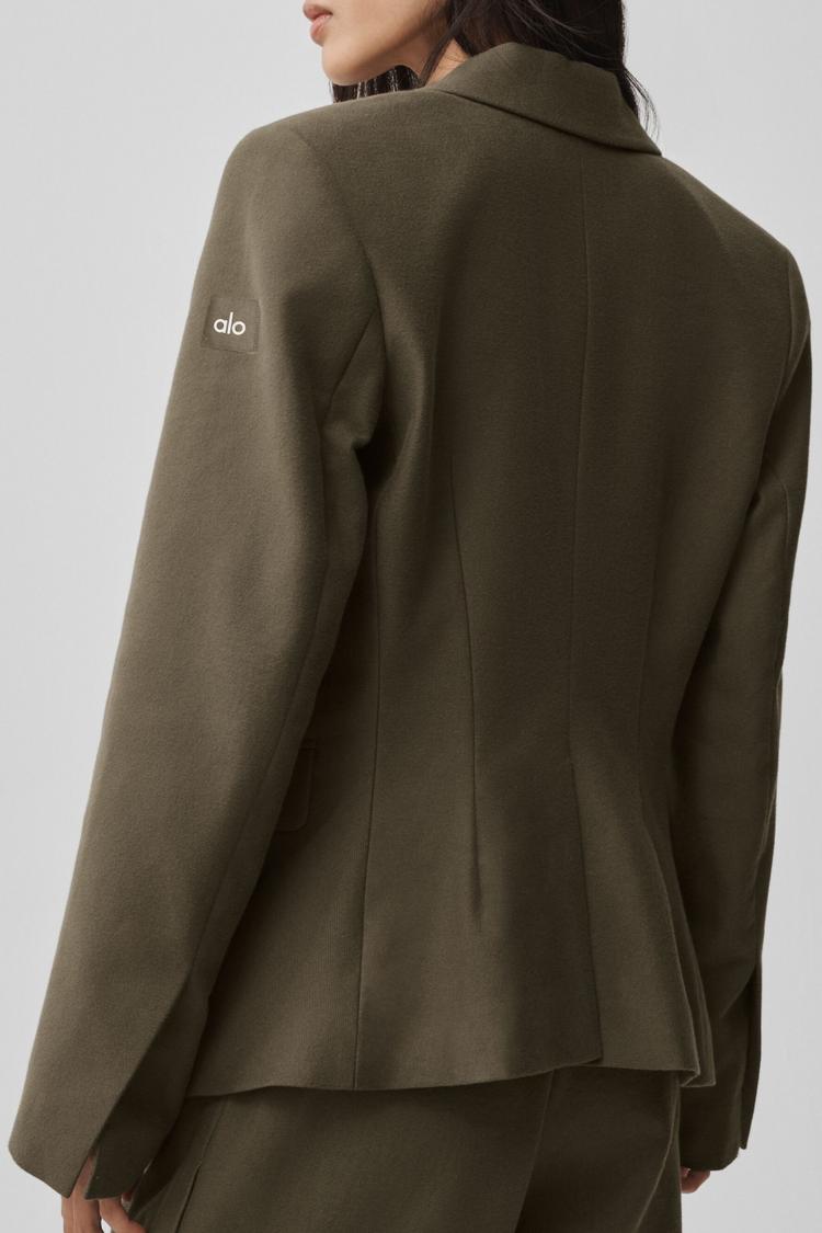 Cinch Blazer - Olive Tree Product Image