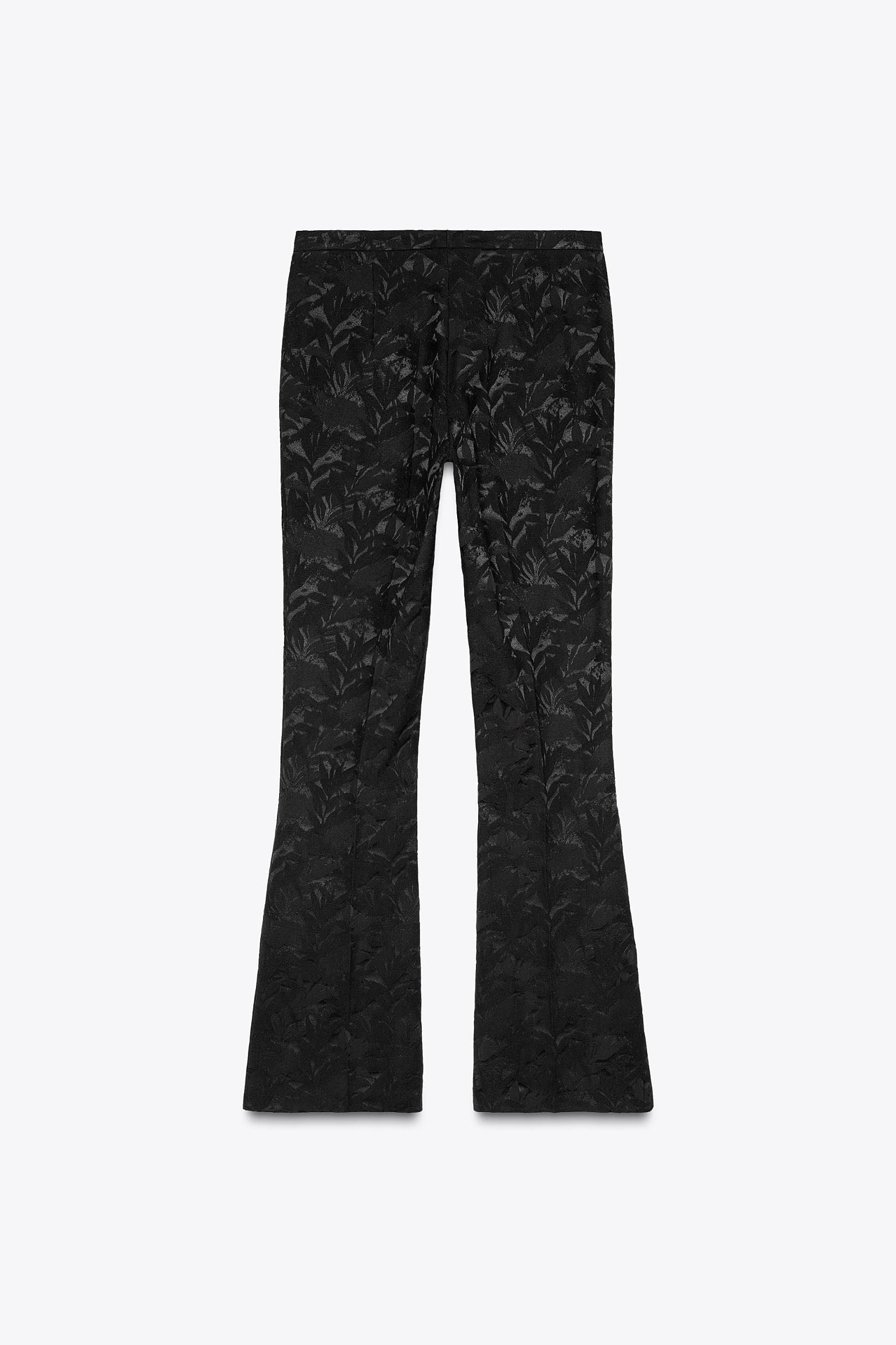 JACQUARD SEAM DETAIL PANTS Product Image