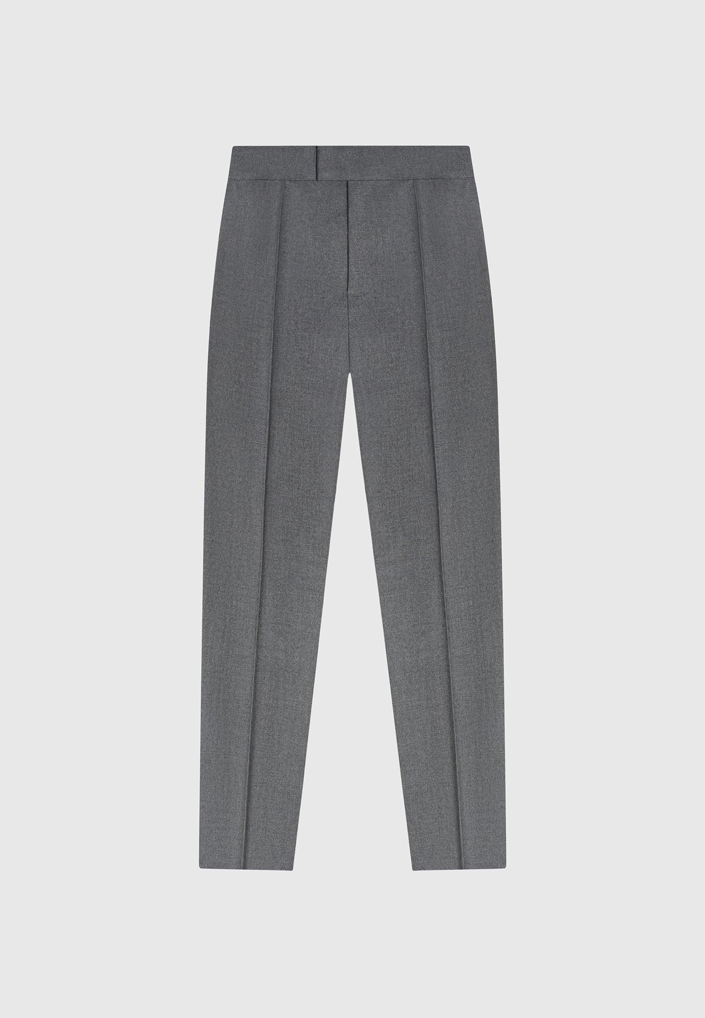 Claude - Slim Fit Tailored Trousers - Grey Male Product Image