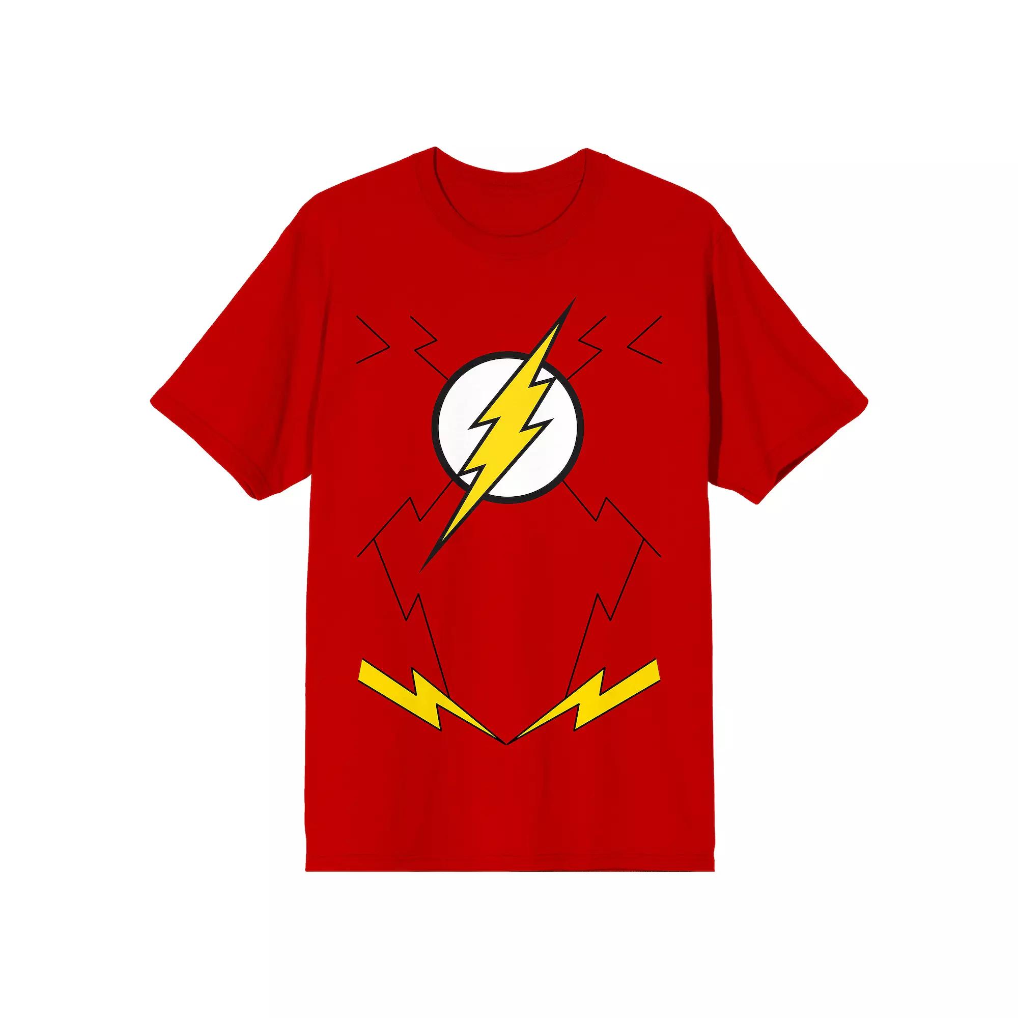 Men's Justice League Flash Crest Tee, Size: Medium, Red Product Image
