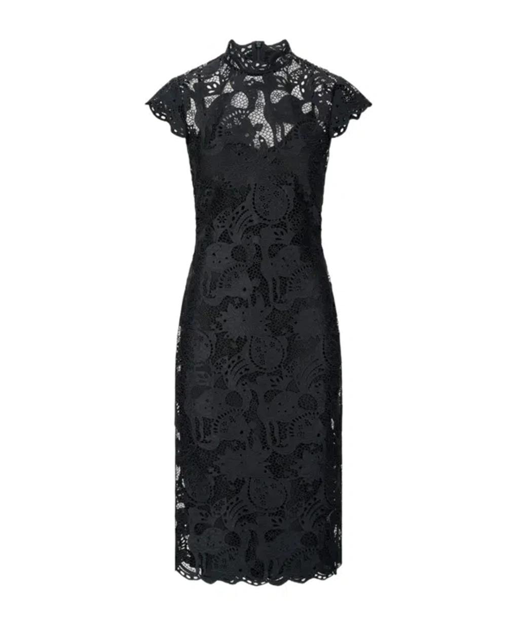 STAUD Rosaline Guipure Lace Cocktail Dress In Black Product Image